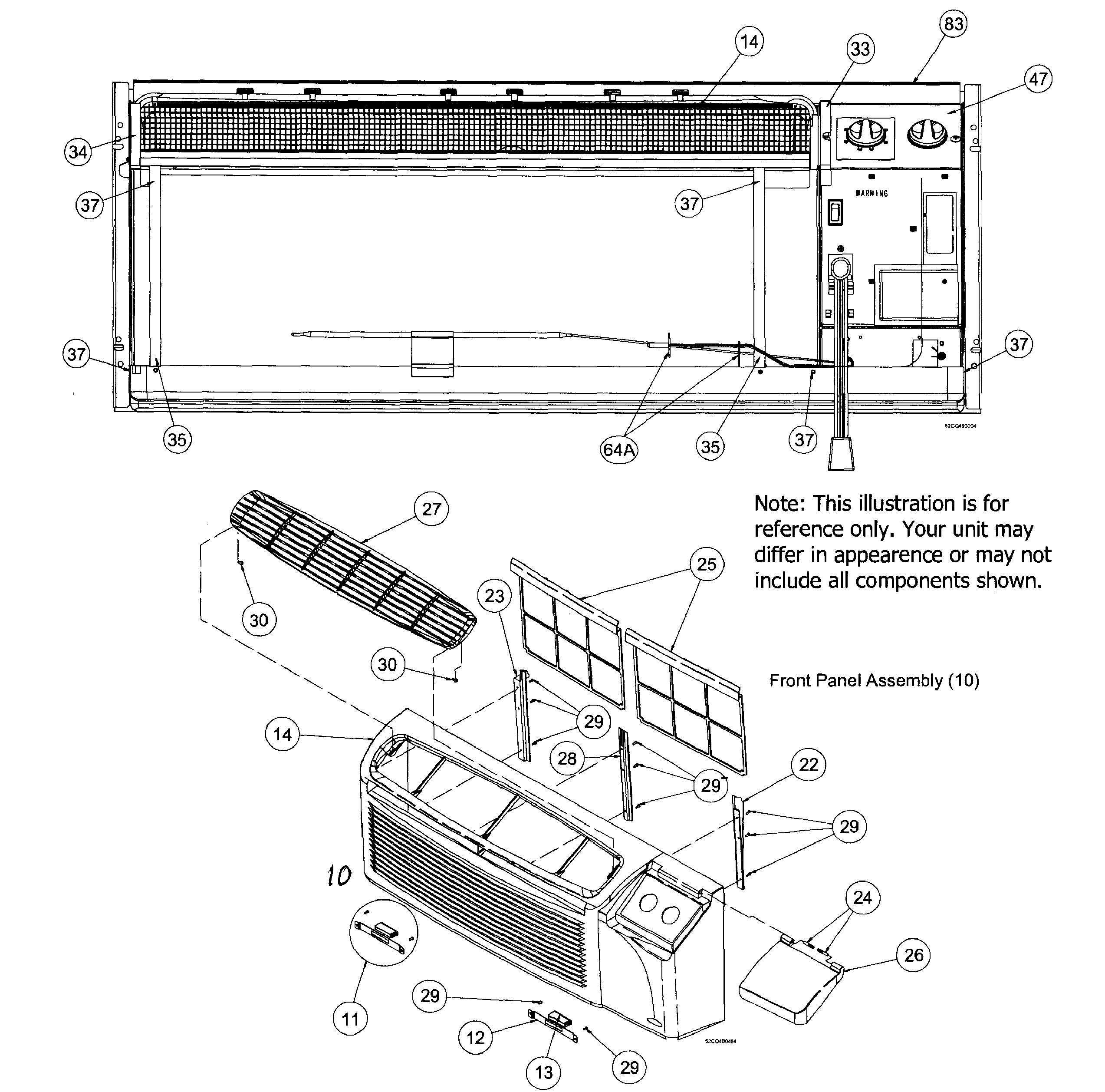 Carrier model 52CQC312351AA package units(both units combined) genuine