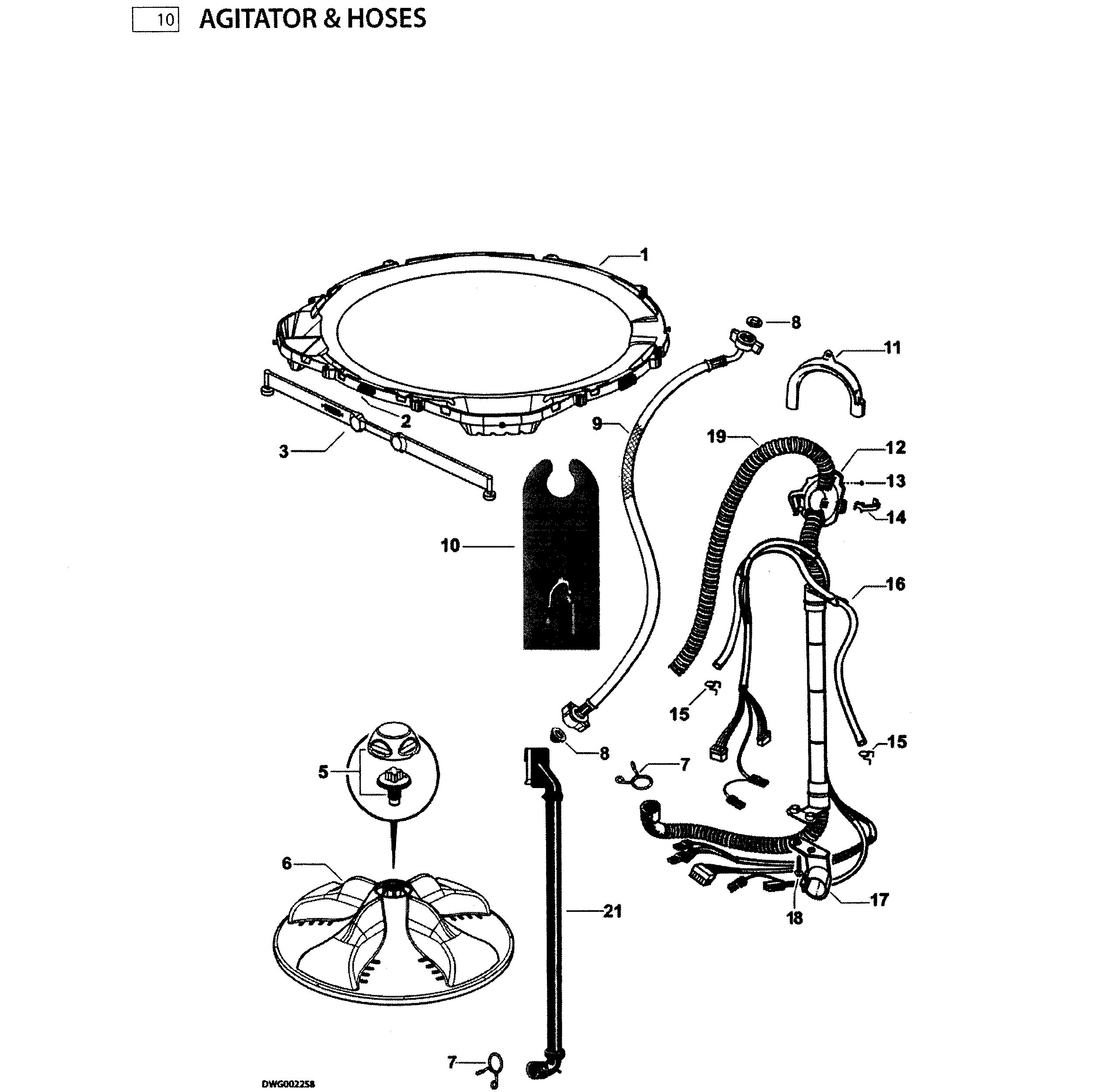 Fisher-Paykel model WL42T26CW1-96196A residential washers genuine parts