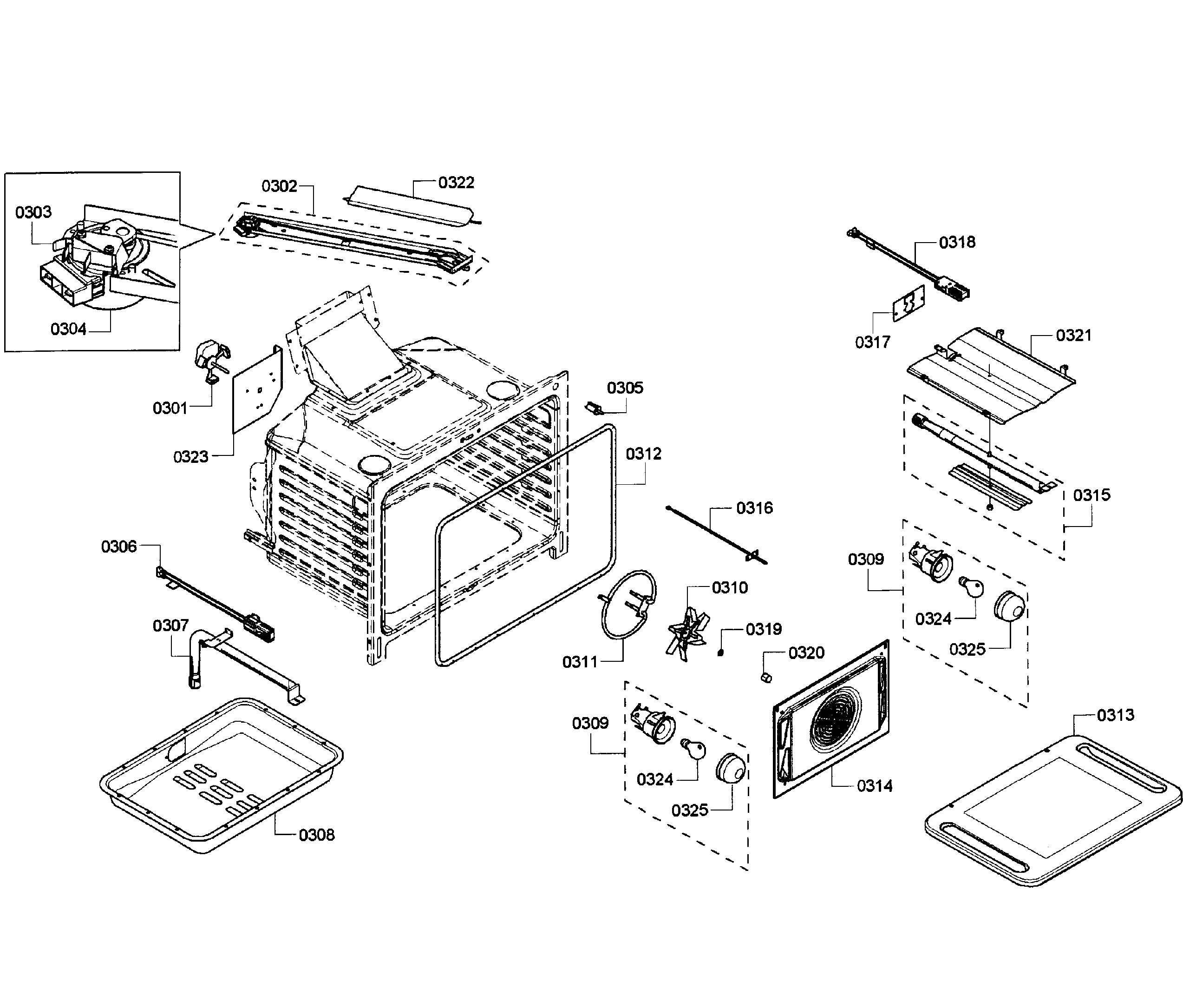 Bosch model HGS7052UC/08 free standing, gas genuine parts