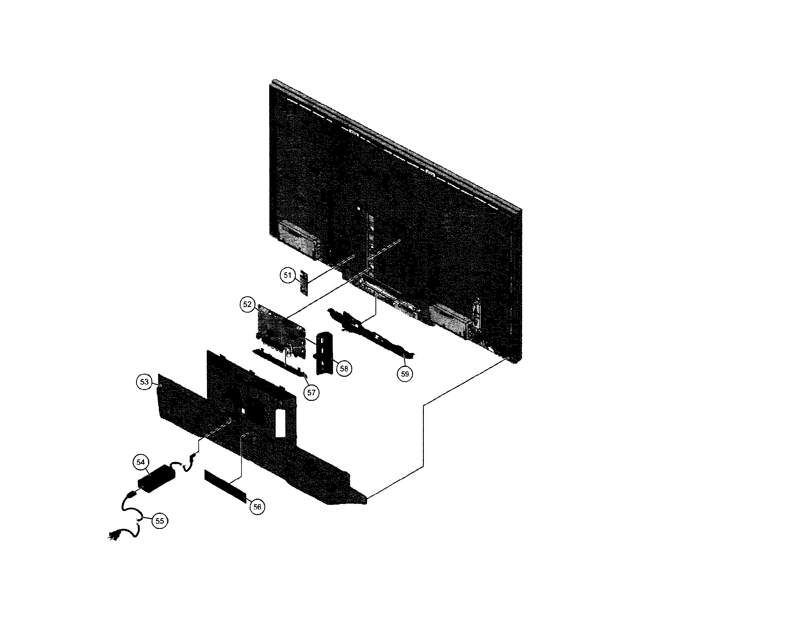 Sony model KDL32R420B lcd television genuine parts