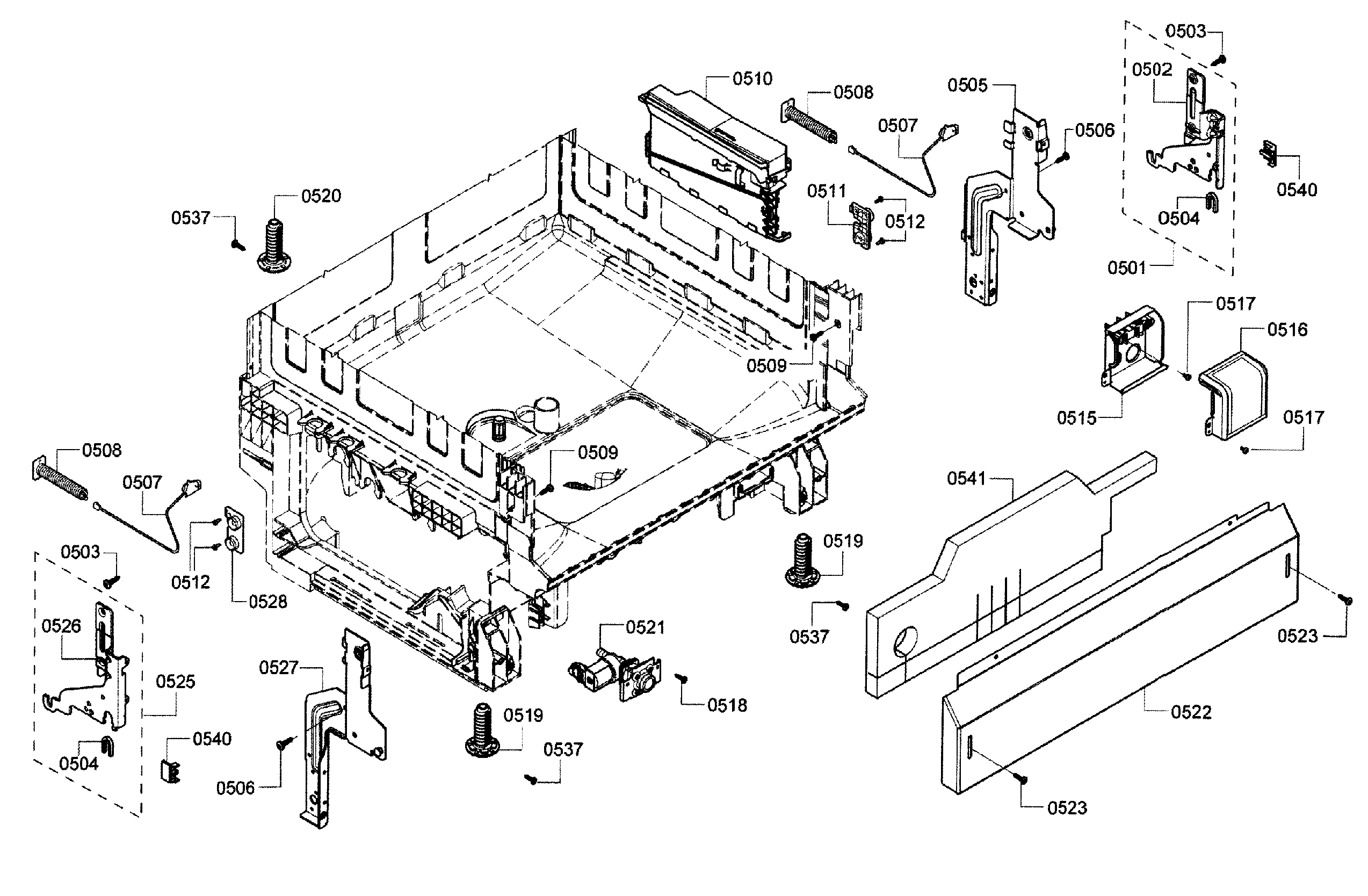 Bosch model SHE3AR75UC/21 dishwasher genuine parts