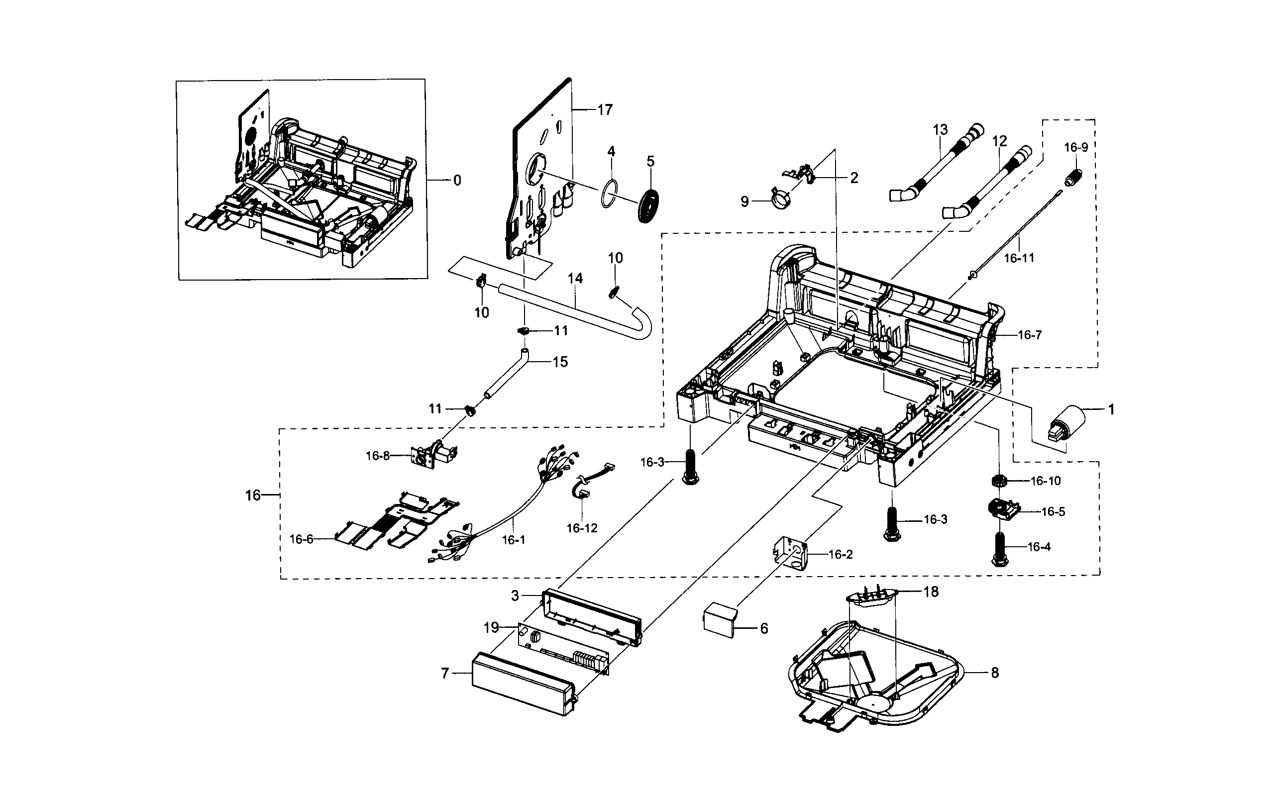 Samsung model DW80J3020US/AA-00 dishwasher genuine parts wiring diagram for bosch dishwasher 