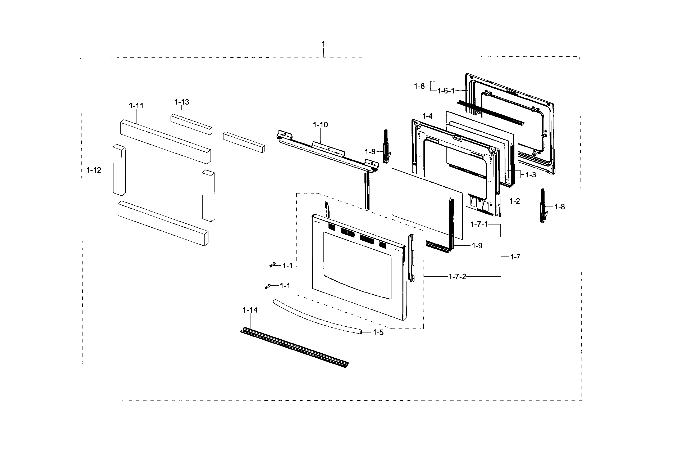 Samsung model NX58H5600SS/AA-01 free standing, gas genuine parts