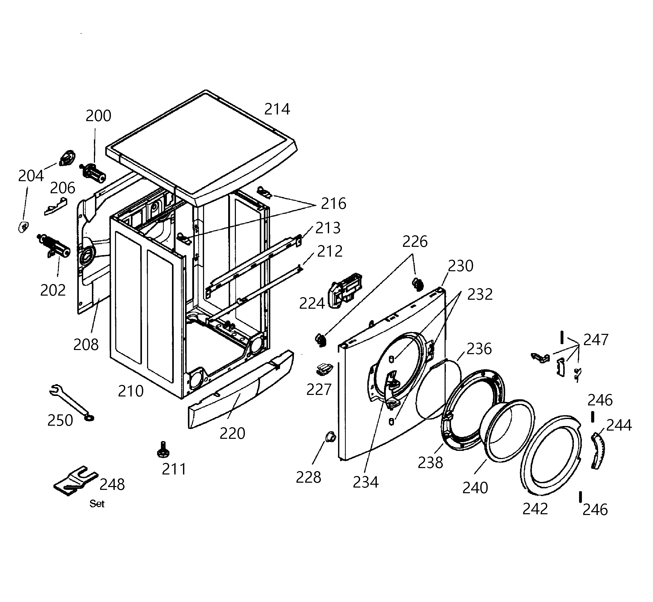 Bosch model WFL2060UC/22 residential washers genuine parts