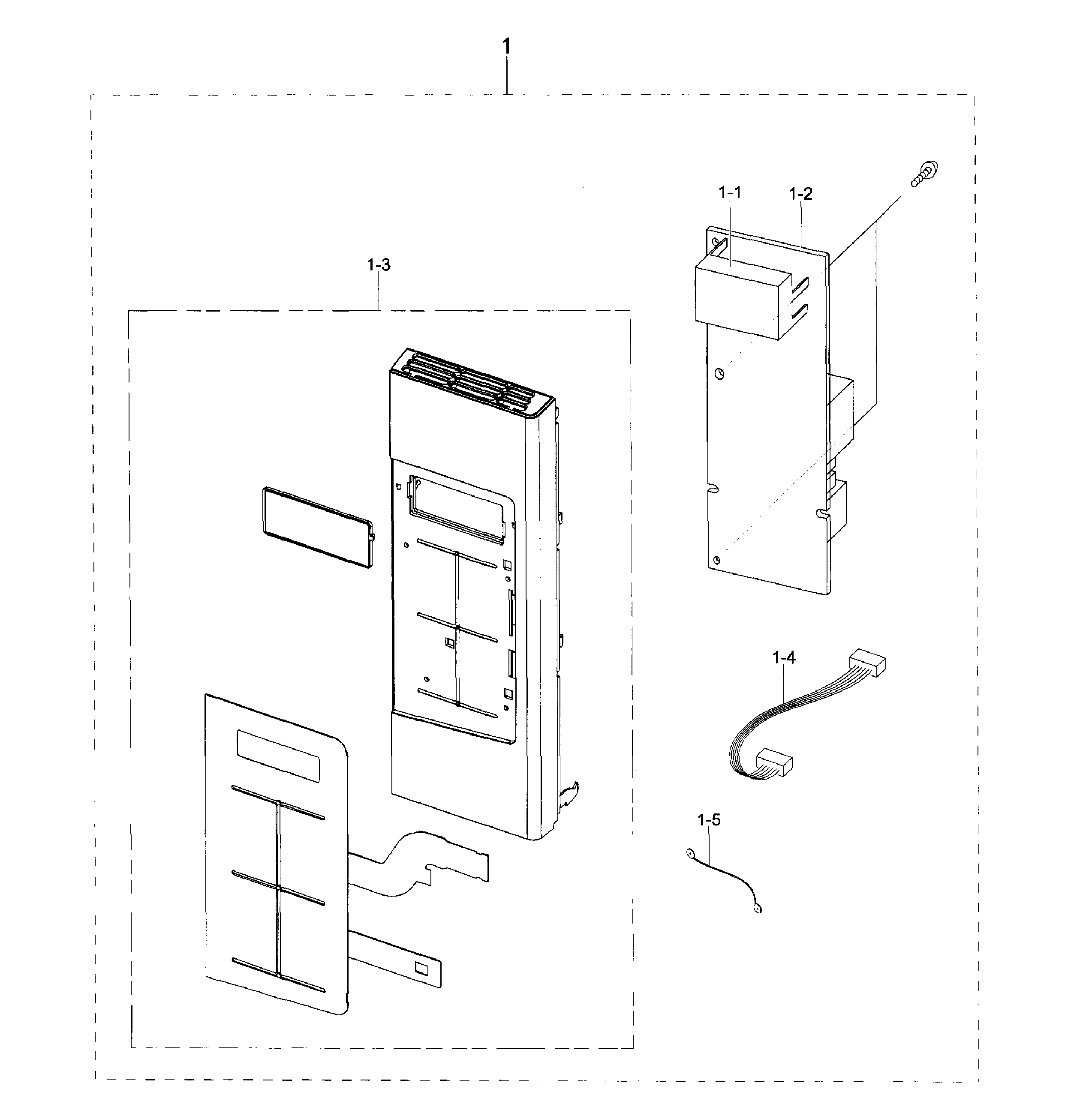 Samsung model ME18H704SFG/AA-00 microwave/hood combo genuine parts