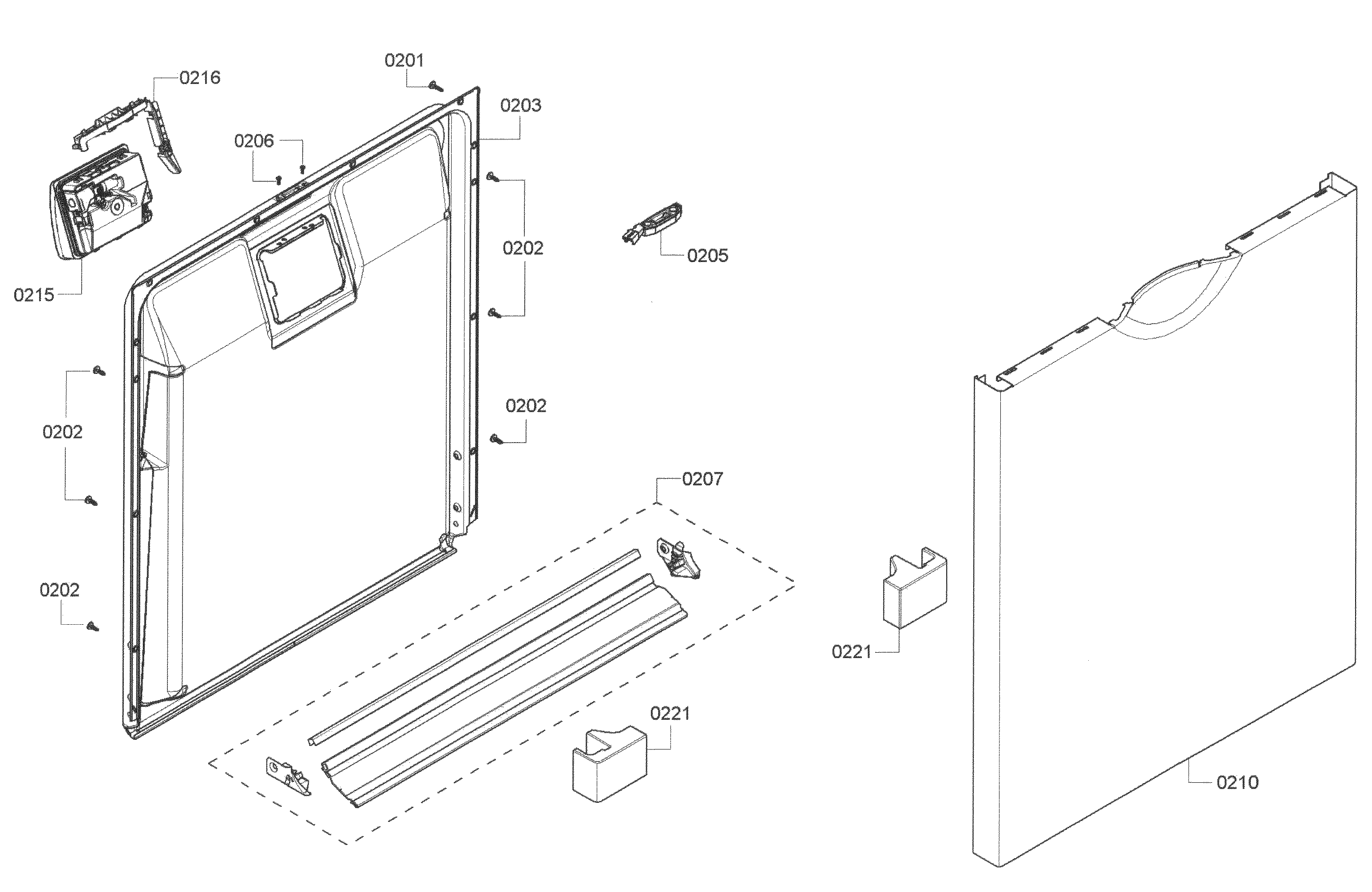 Bosch model SHE4AP06UC/05 dishwasher genuine parts