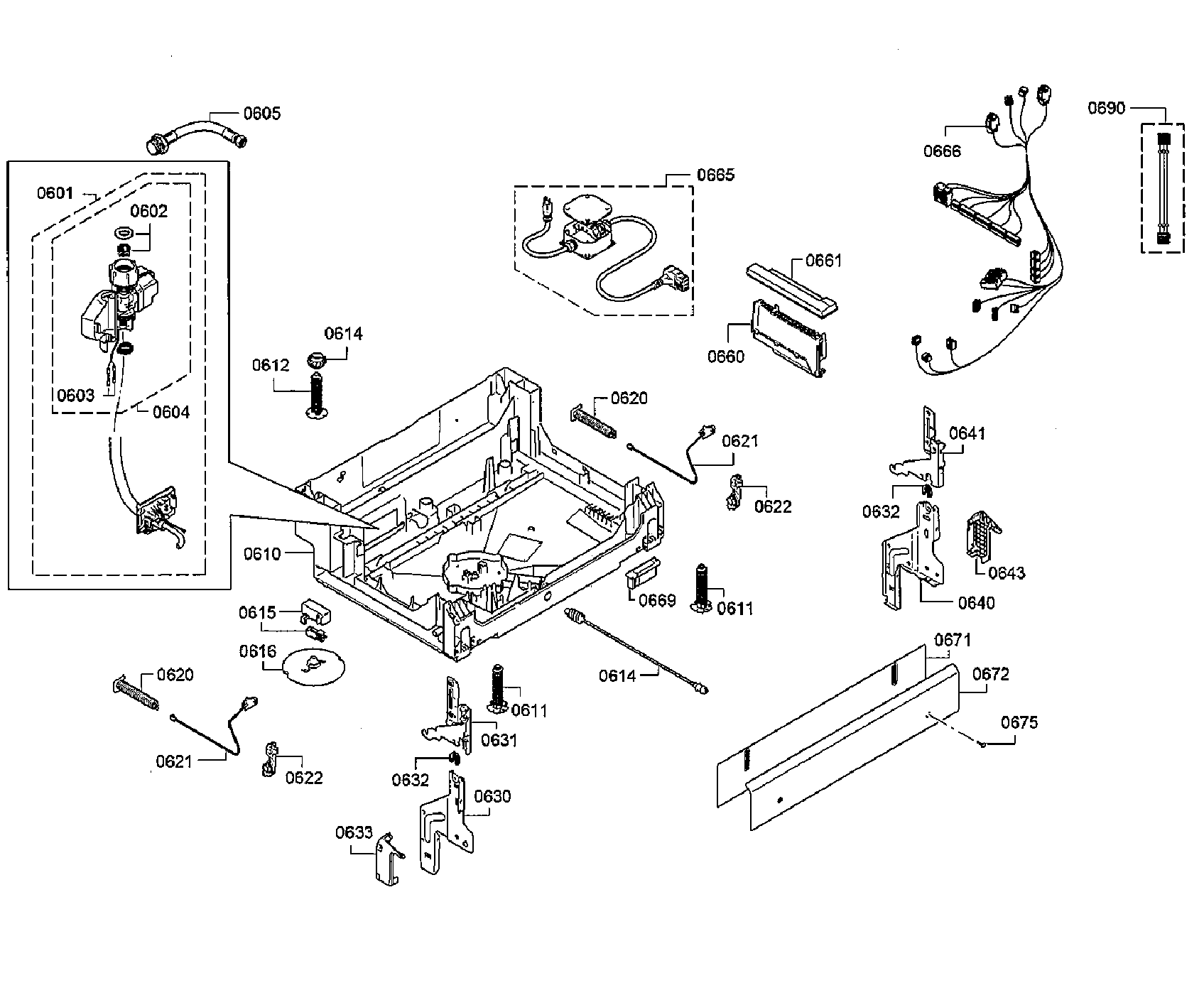 Bosch model SHEM78WH5N/32 dishwasher genuine parts