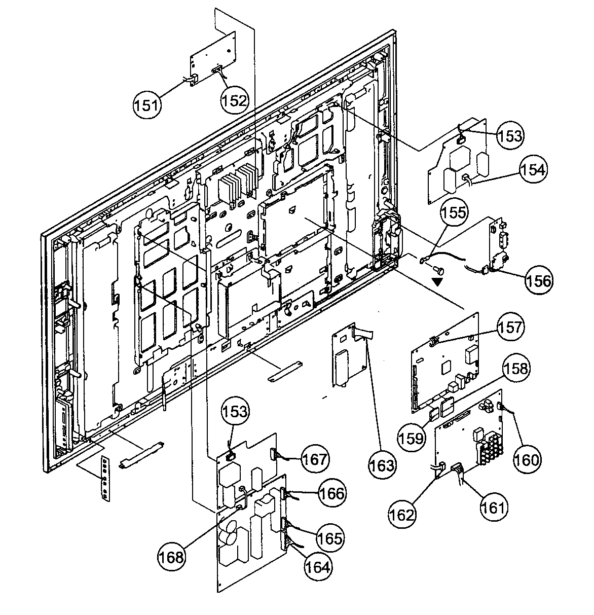 Sony model KDL46XBR4 lcd television genuine parts