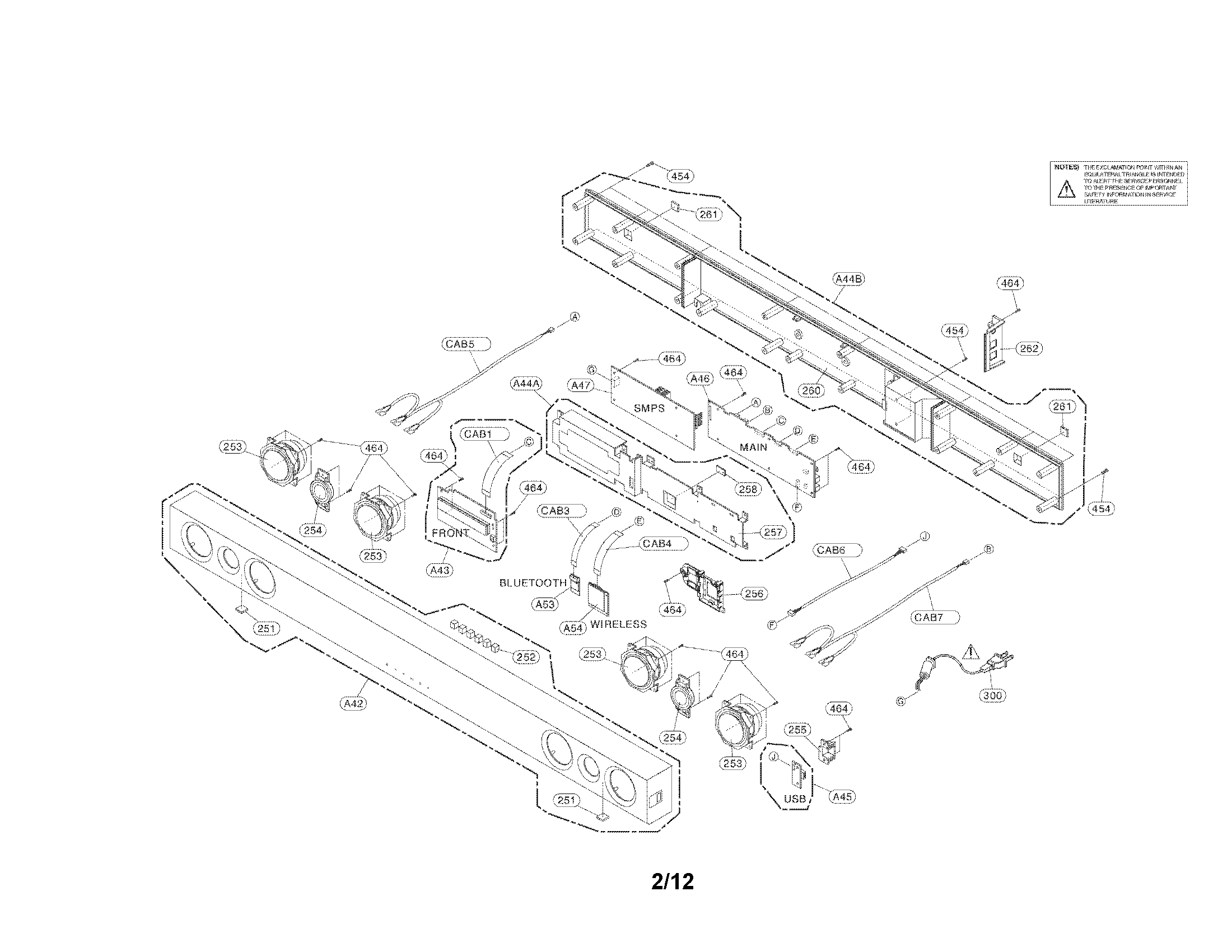 Lg model NB3520A speakers genuine parts