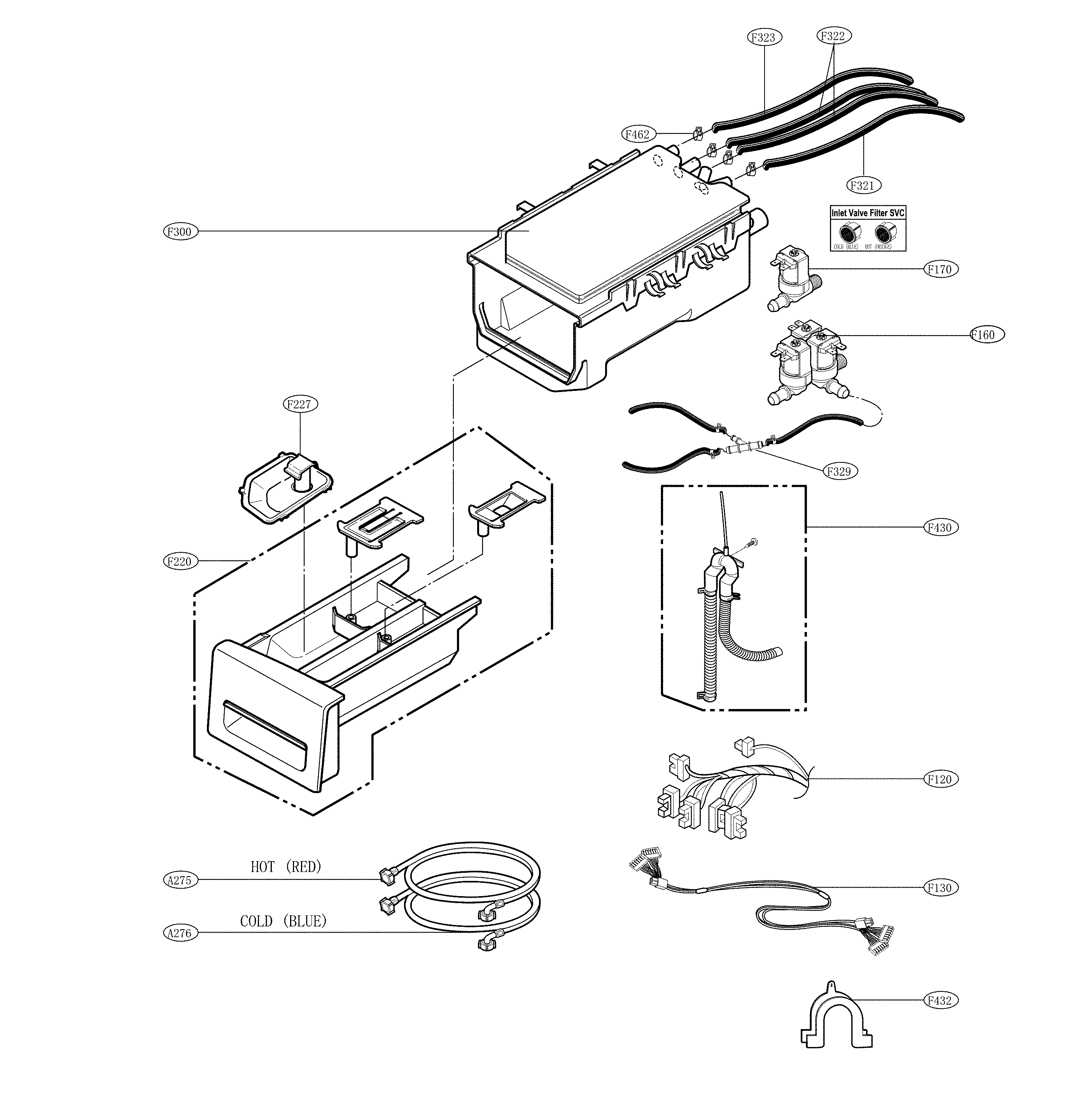 Lg model WM4270HVA/01 residential washers genuine parts