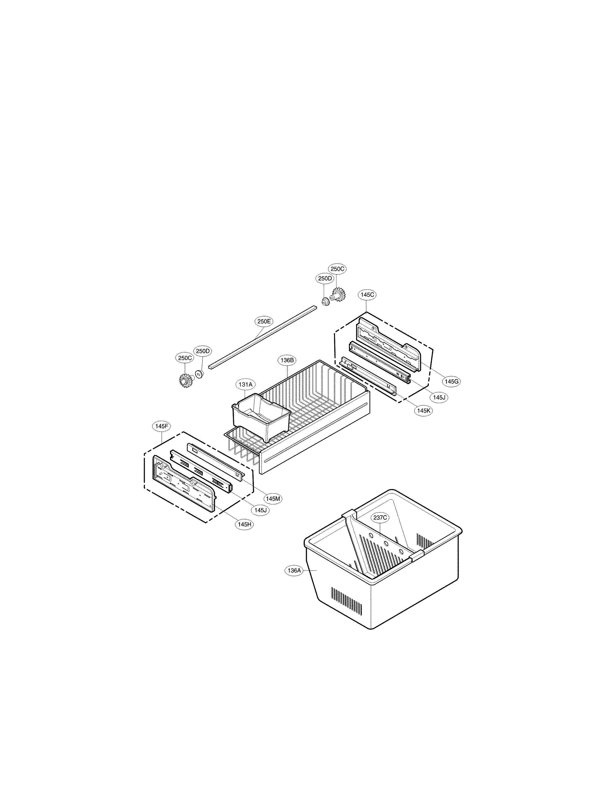 Lg model LFC25776ST/01 bottom-mount refrigerator genuine parts