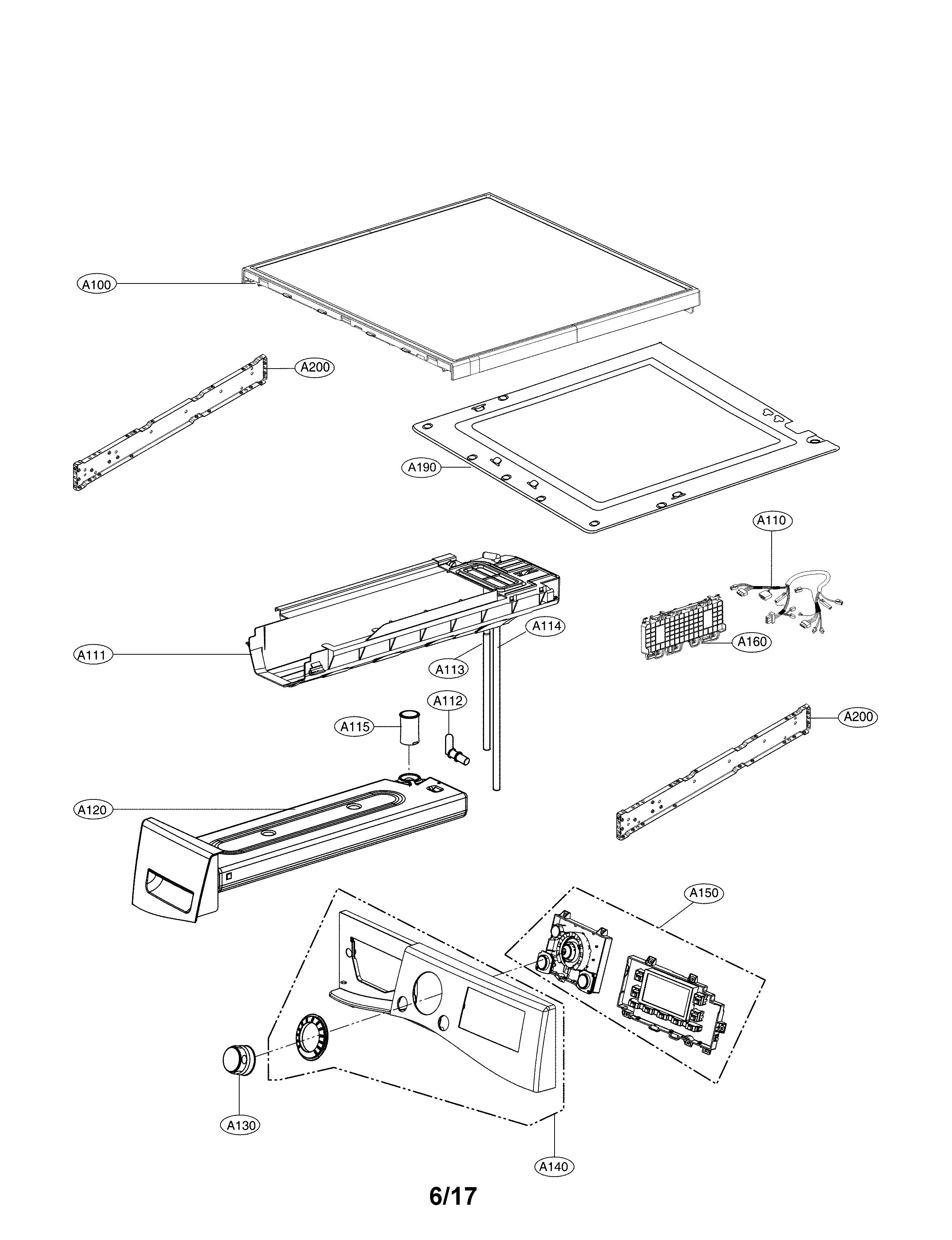 Lg model DLEC888W residential dryer genuine parts