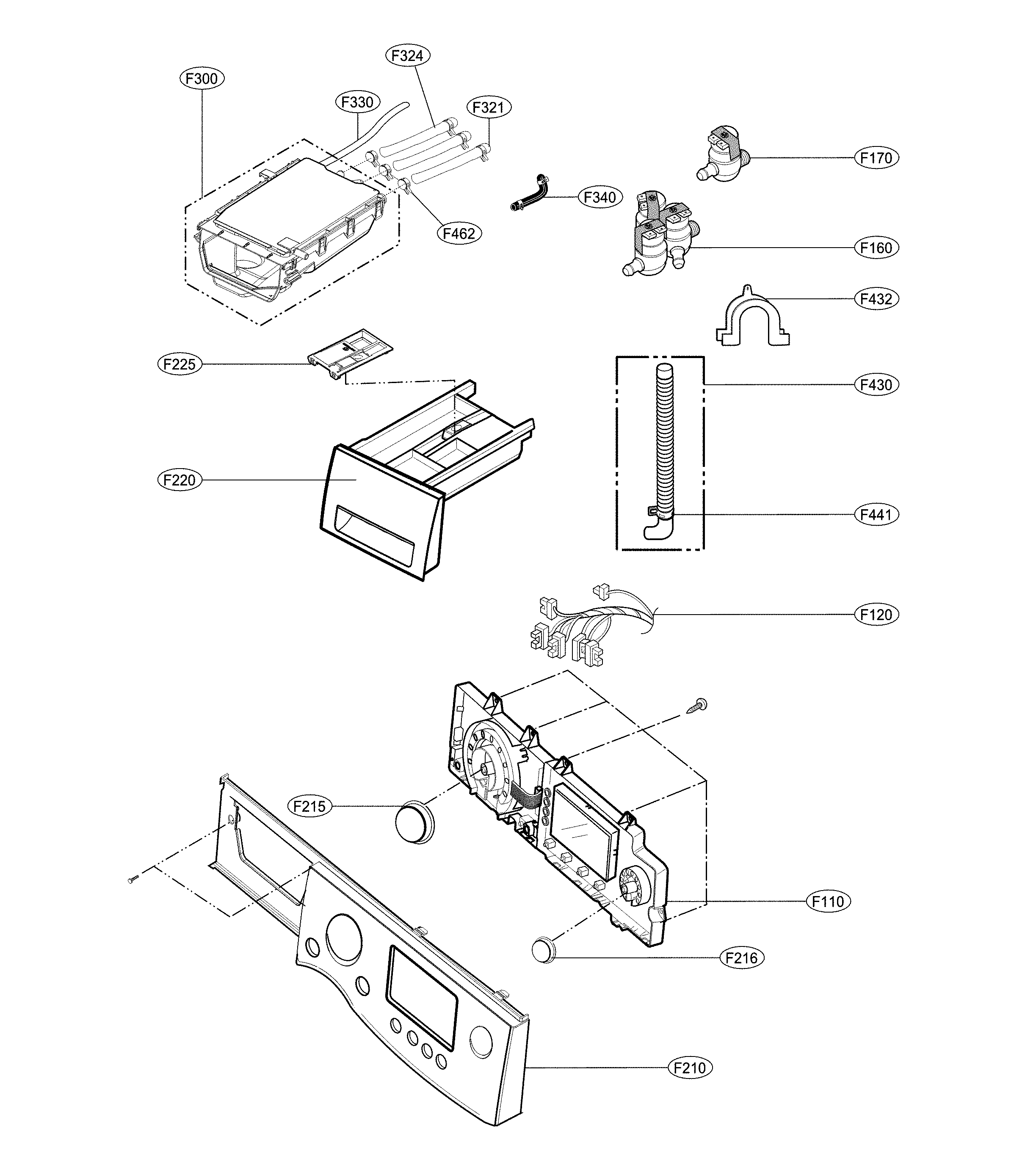 Lg model WM3477HS laundry centers/combos genuine parts