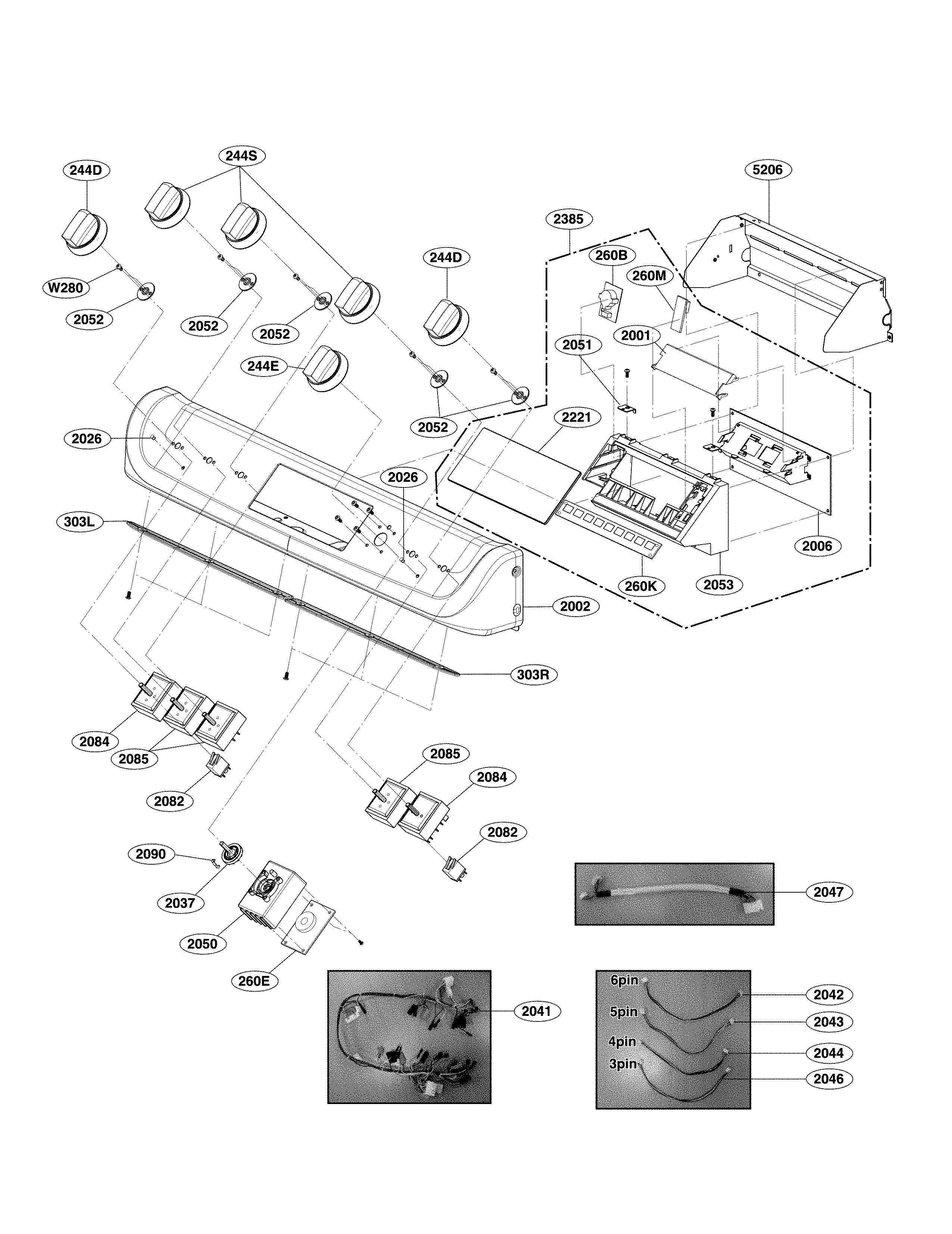 Lg model LSE4613BD/00 slide-in range, electric genuine parts