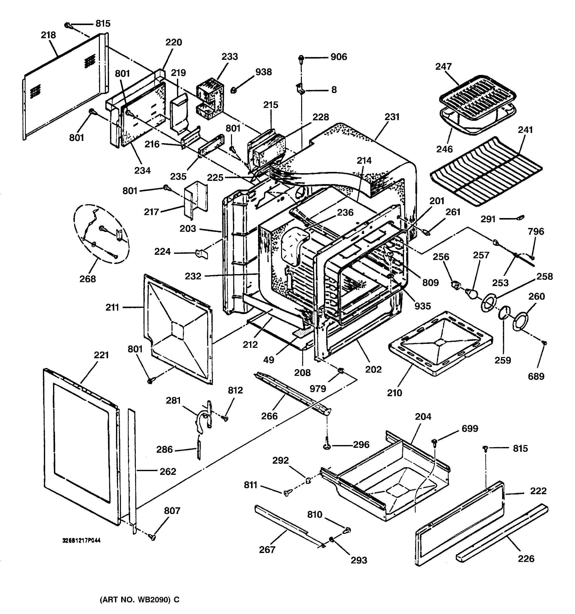 parts for ge profile oven