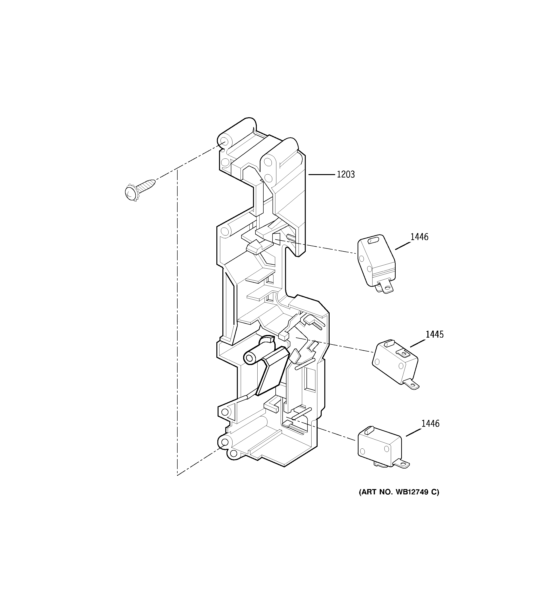 Kenmore Elite Model 36363673200 Microwave Hood Combo Genuine Parts Latch