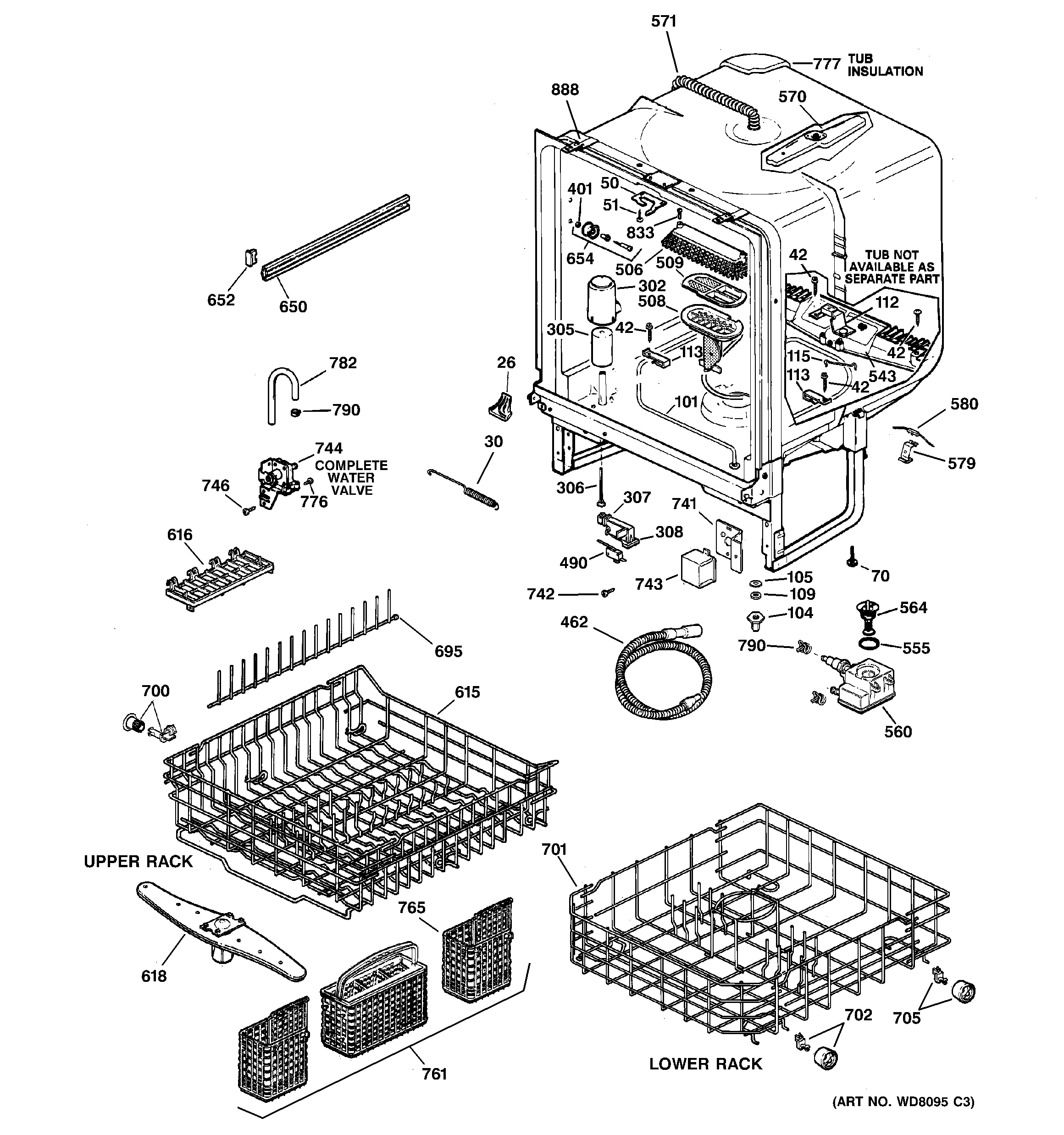 Dishwasher drain diagram