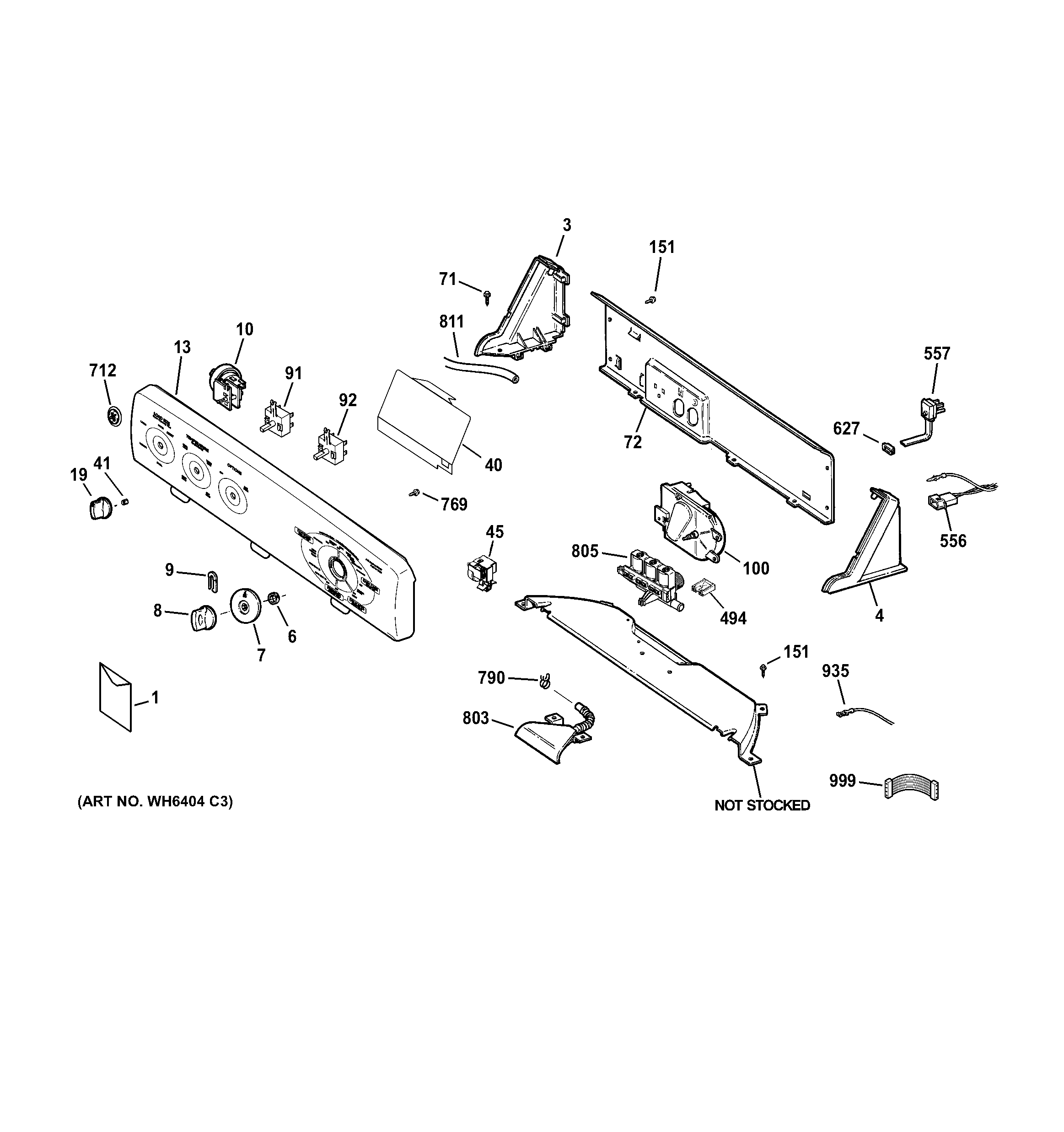Ge model GTWP1800H0WS residential washers genuine parts