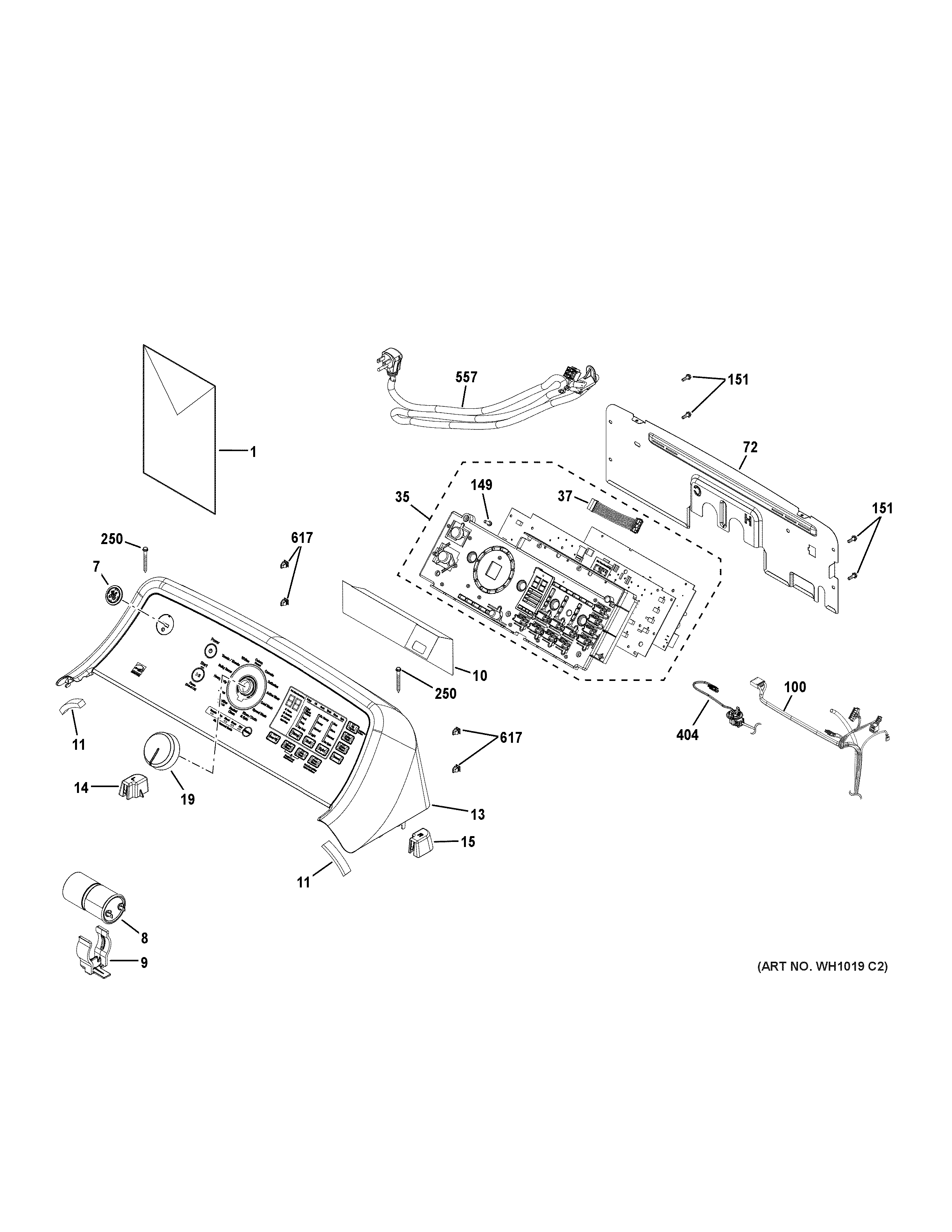 Ge model GTW680BSJ0WS residential washers genuine parts