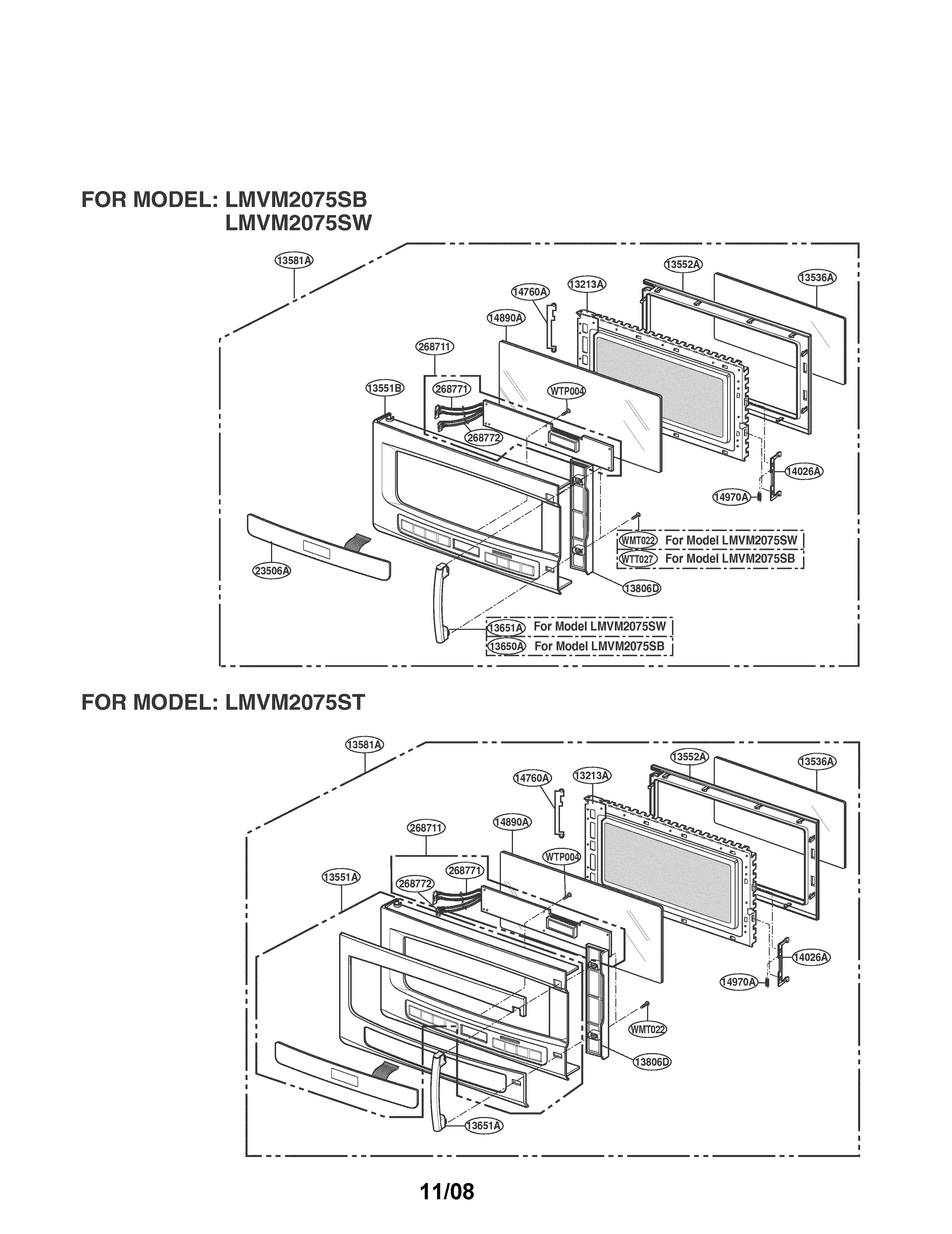 LG MICROWAVE Parts | Model LMVM2075ST | Sears PartsDirect