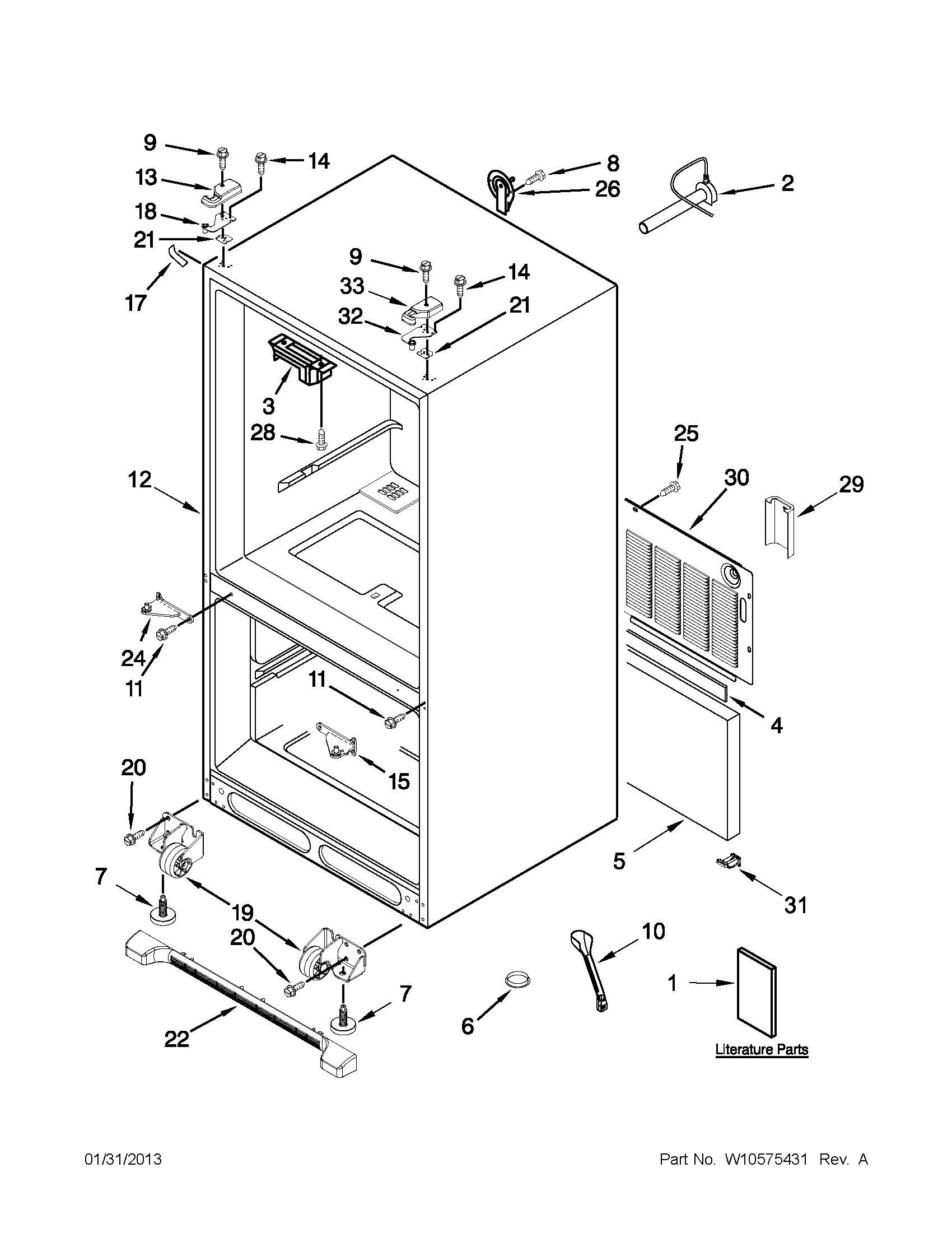Kenmore model 59672019016 bottommount refrigerator genuine parts