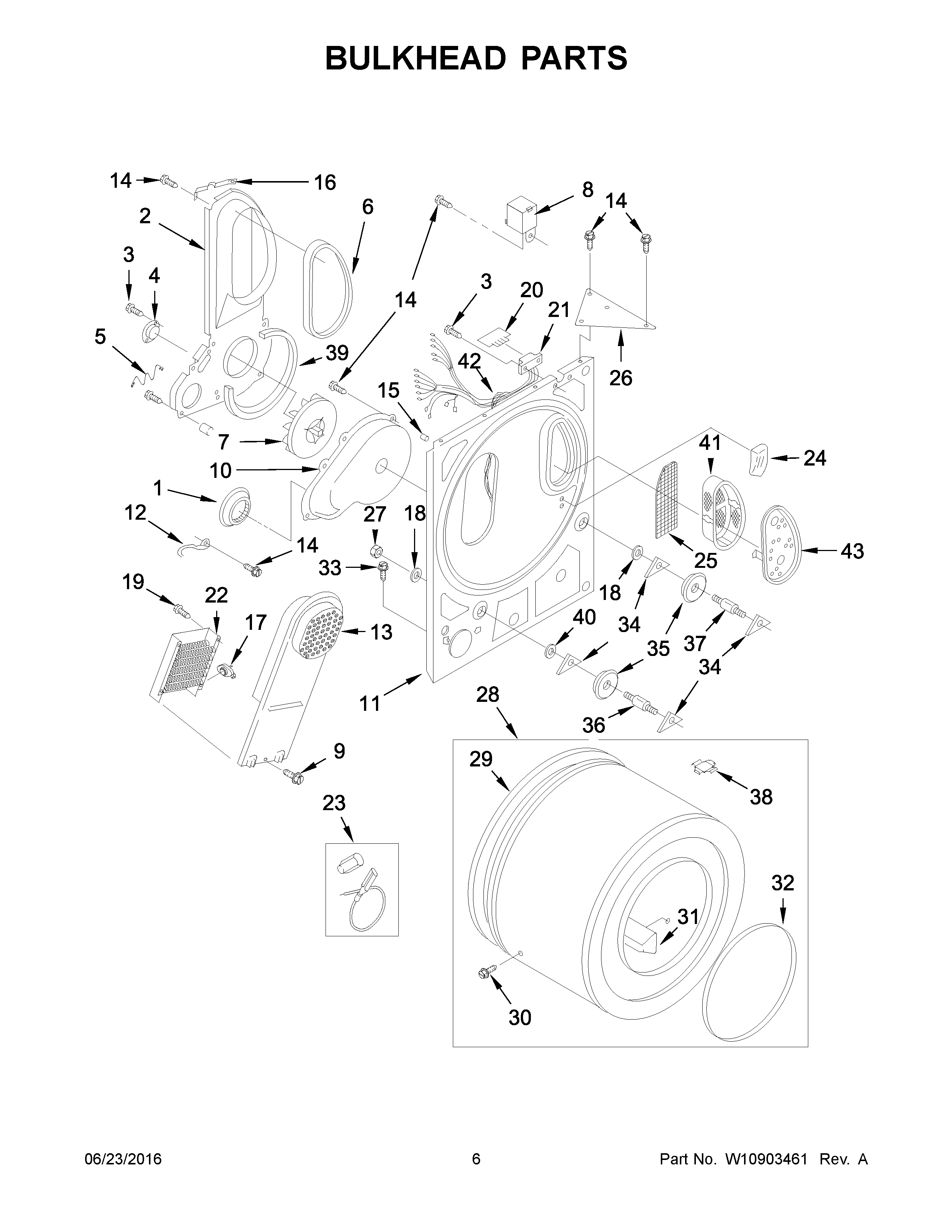 Kenmore model 11084422610 residential dryer genuine parts