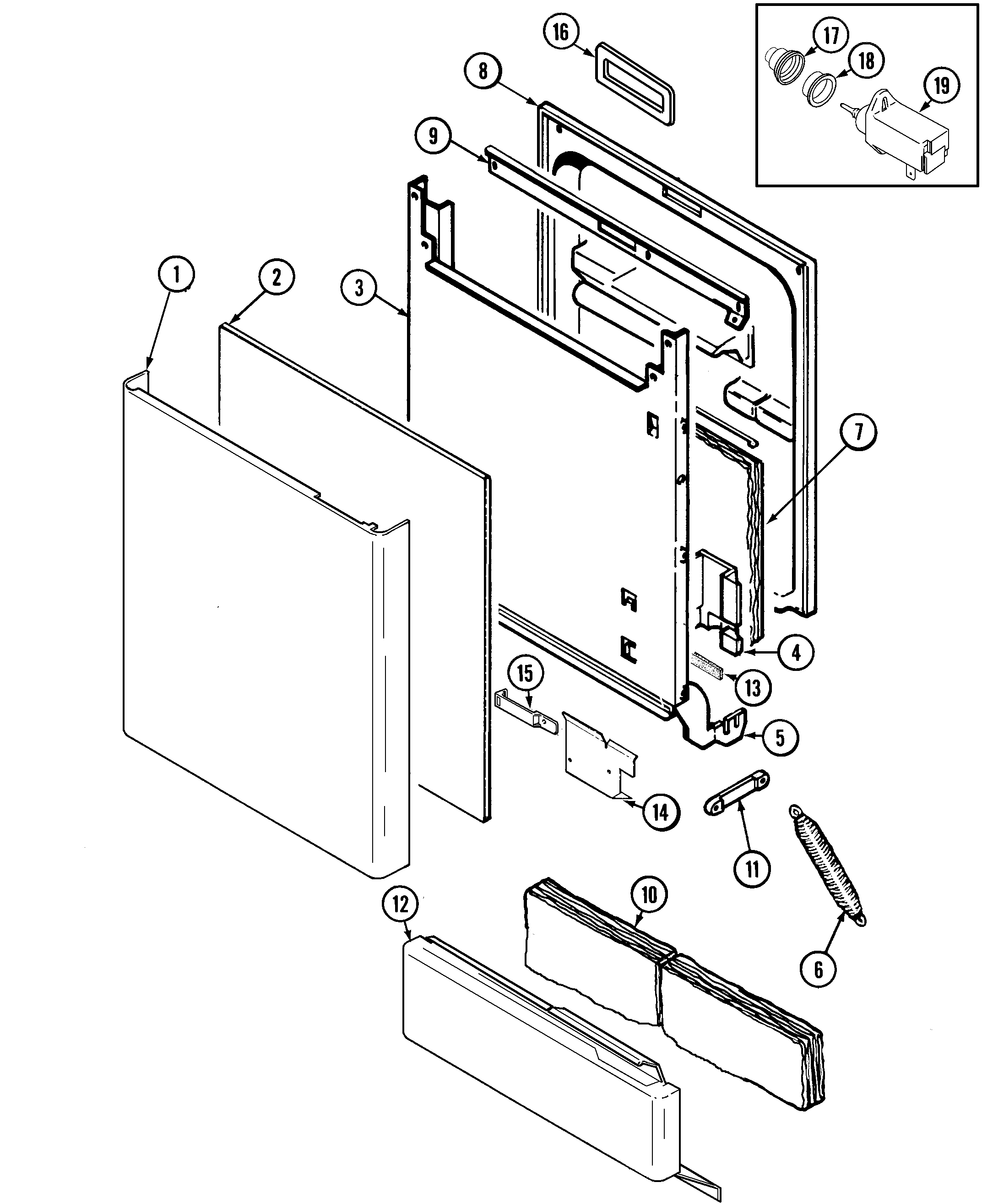 Maytag Model Mdb5100awb Dishwasher Genuine Parts