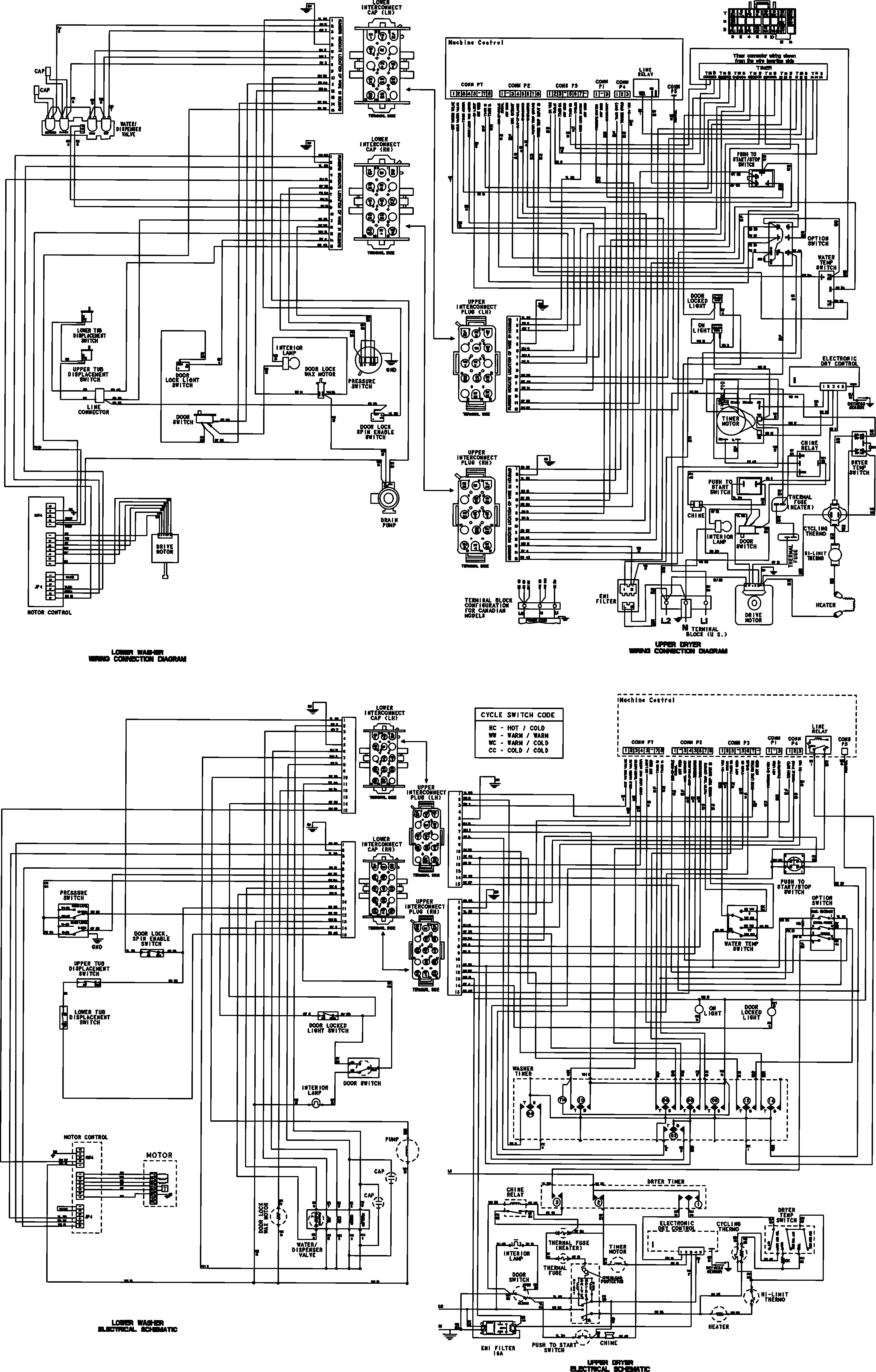 Maytag model MLE2000AYW laundry centers/combos genuine parts maytag heat pump wiring diagram 