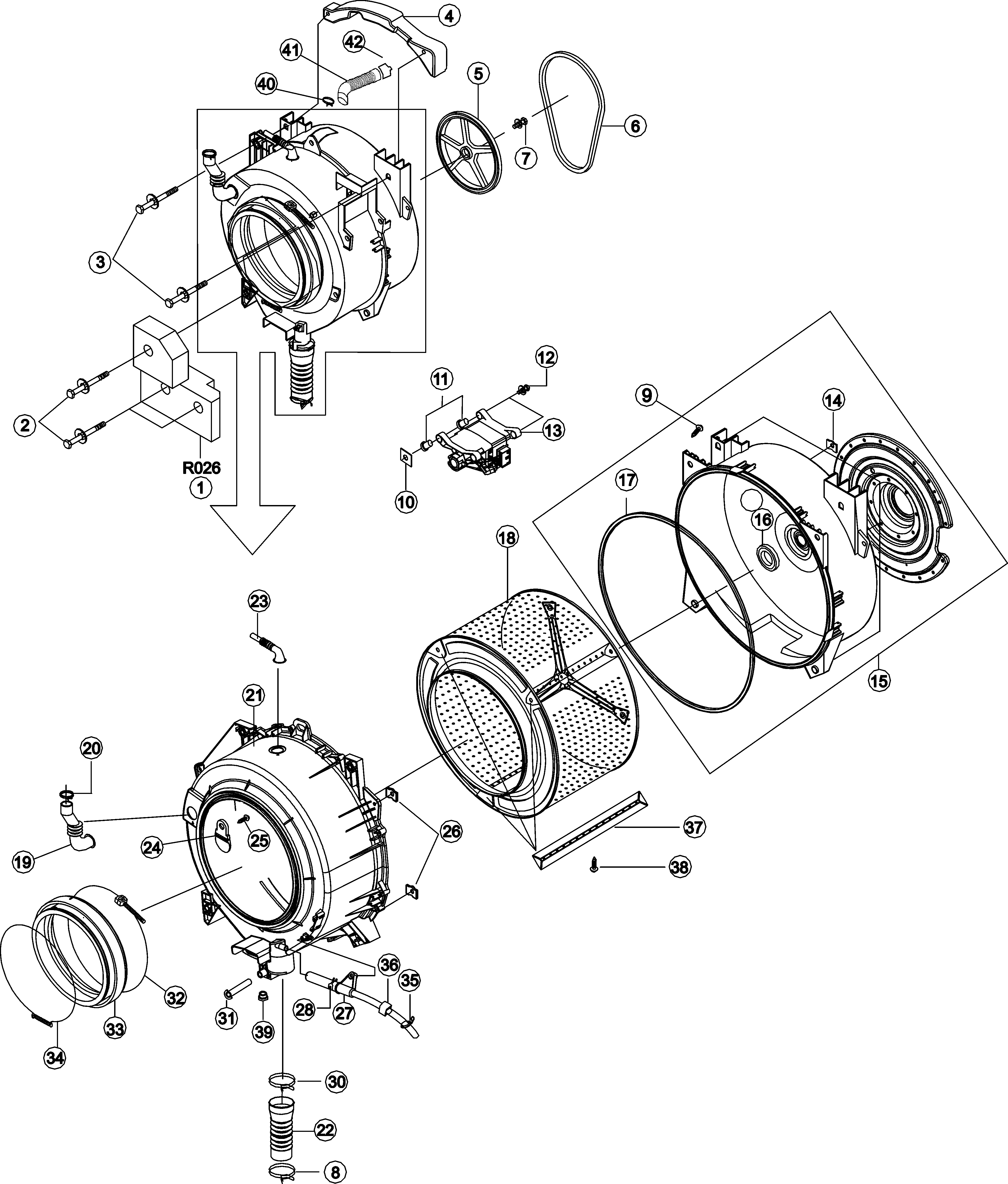 Maytag Model Mah2400aww Residential Washers Genuine Parts