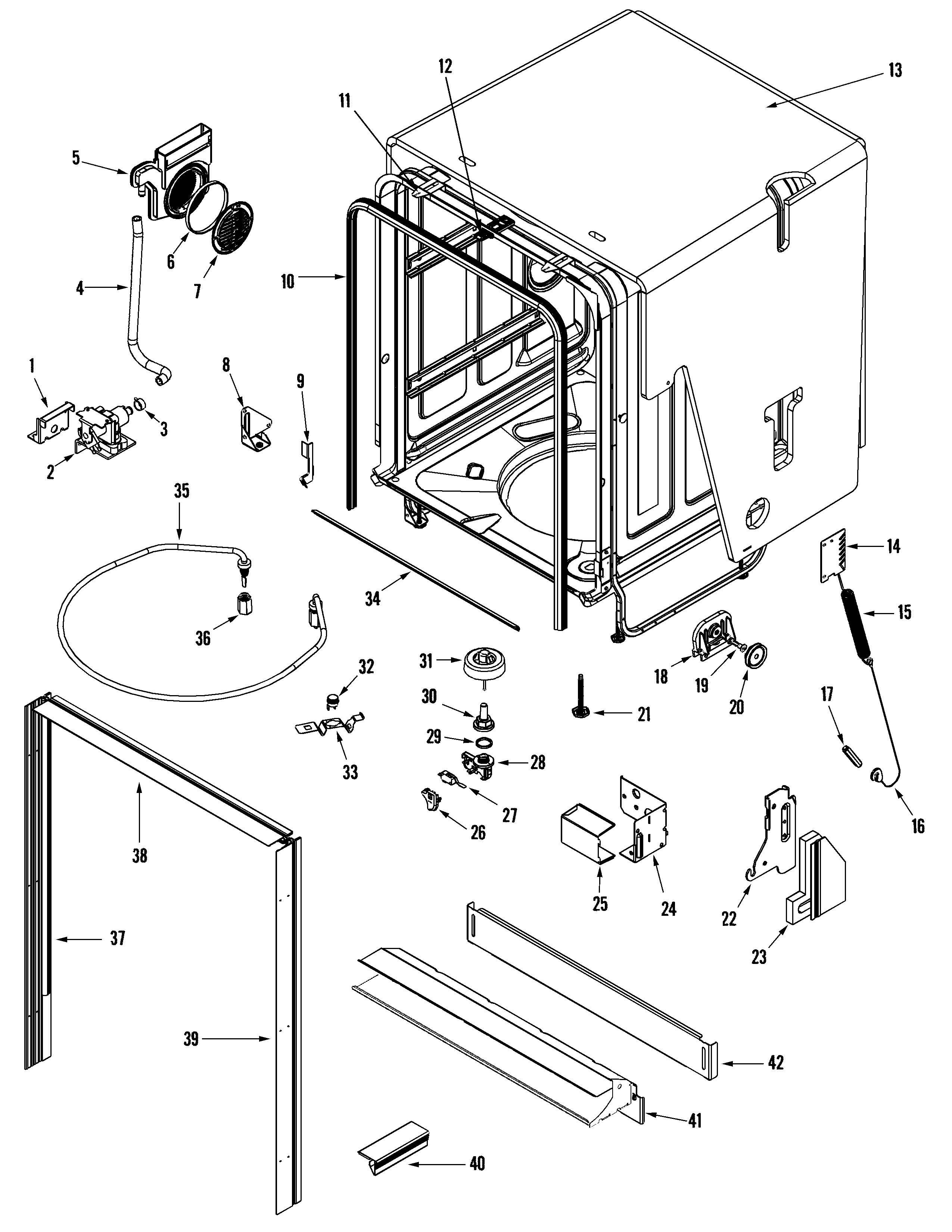 Jenn-Air model JDB2100AWS dishwasher genuine parts jenn air wiring diagrams 