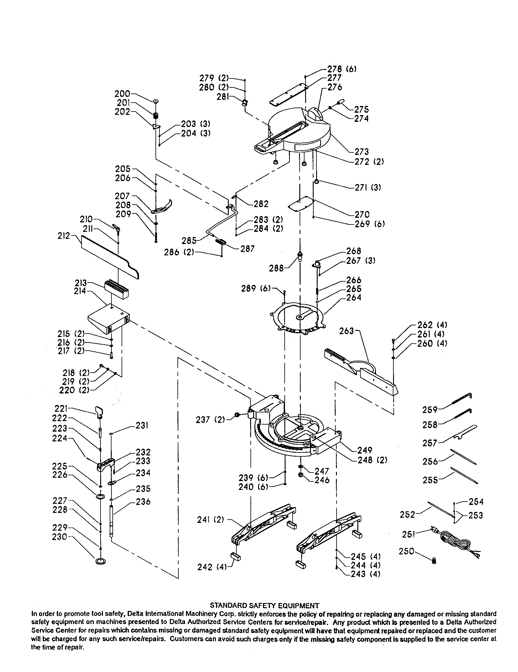 Delta Miter Saw Parts Diagram