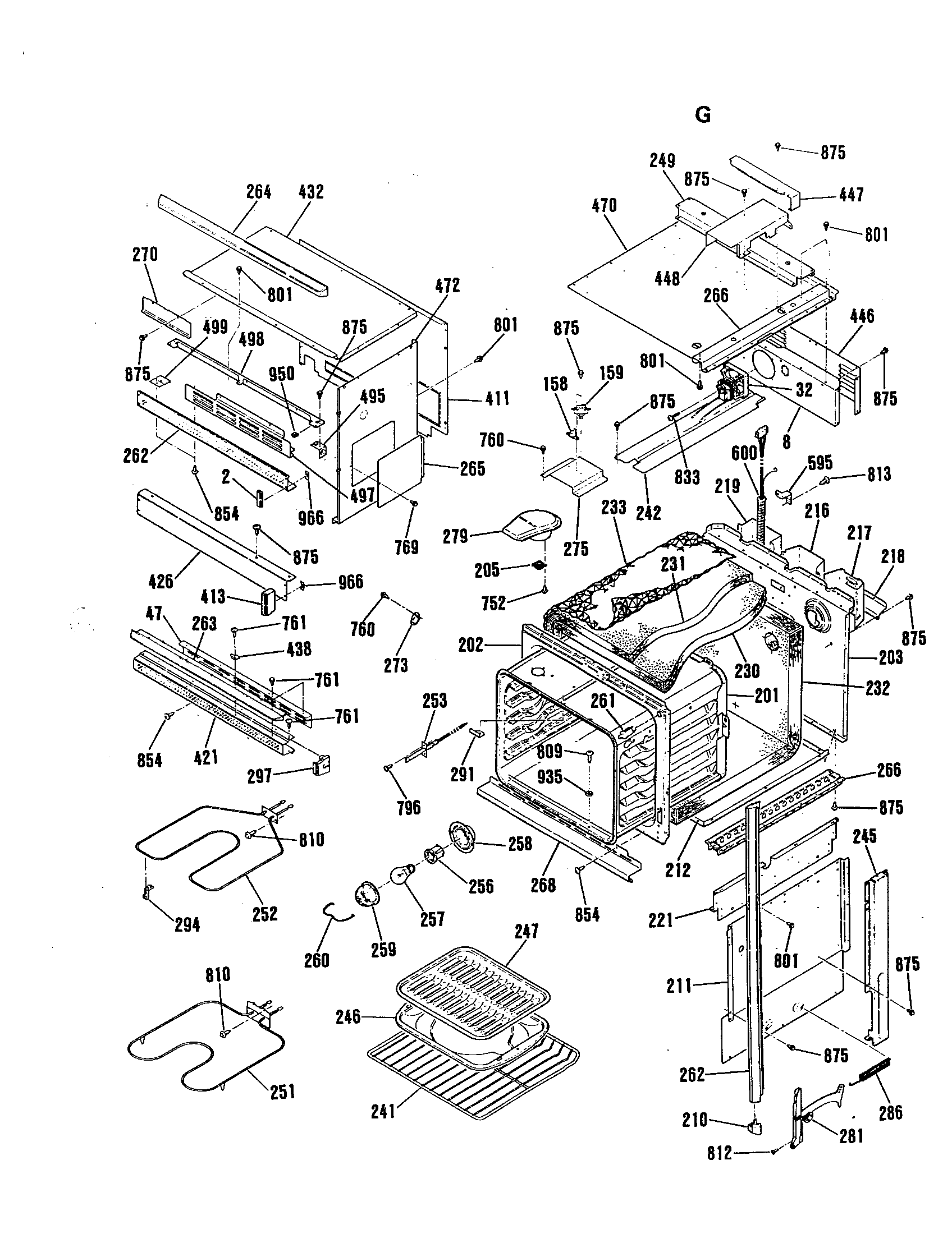 Ge model JKP65WP2WG built-in oven, electric with microwave genuine parts