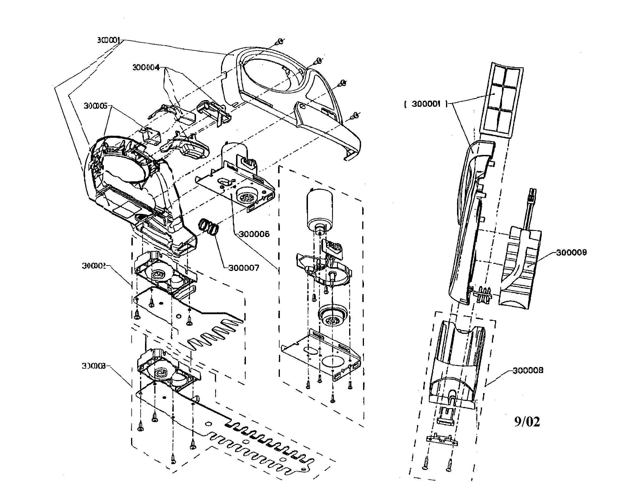 Craftsman model 24074801 hedge trimmer, cordless genuine parts