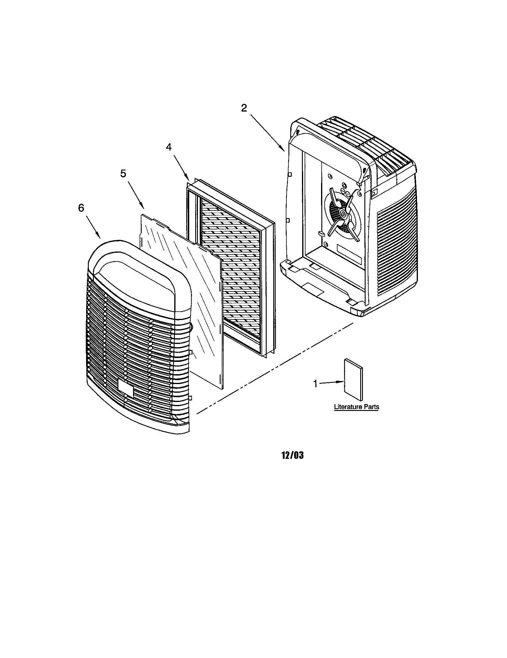Kenmore model 1064283200 air cleaner genuine parts