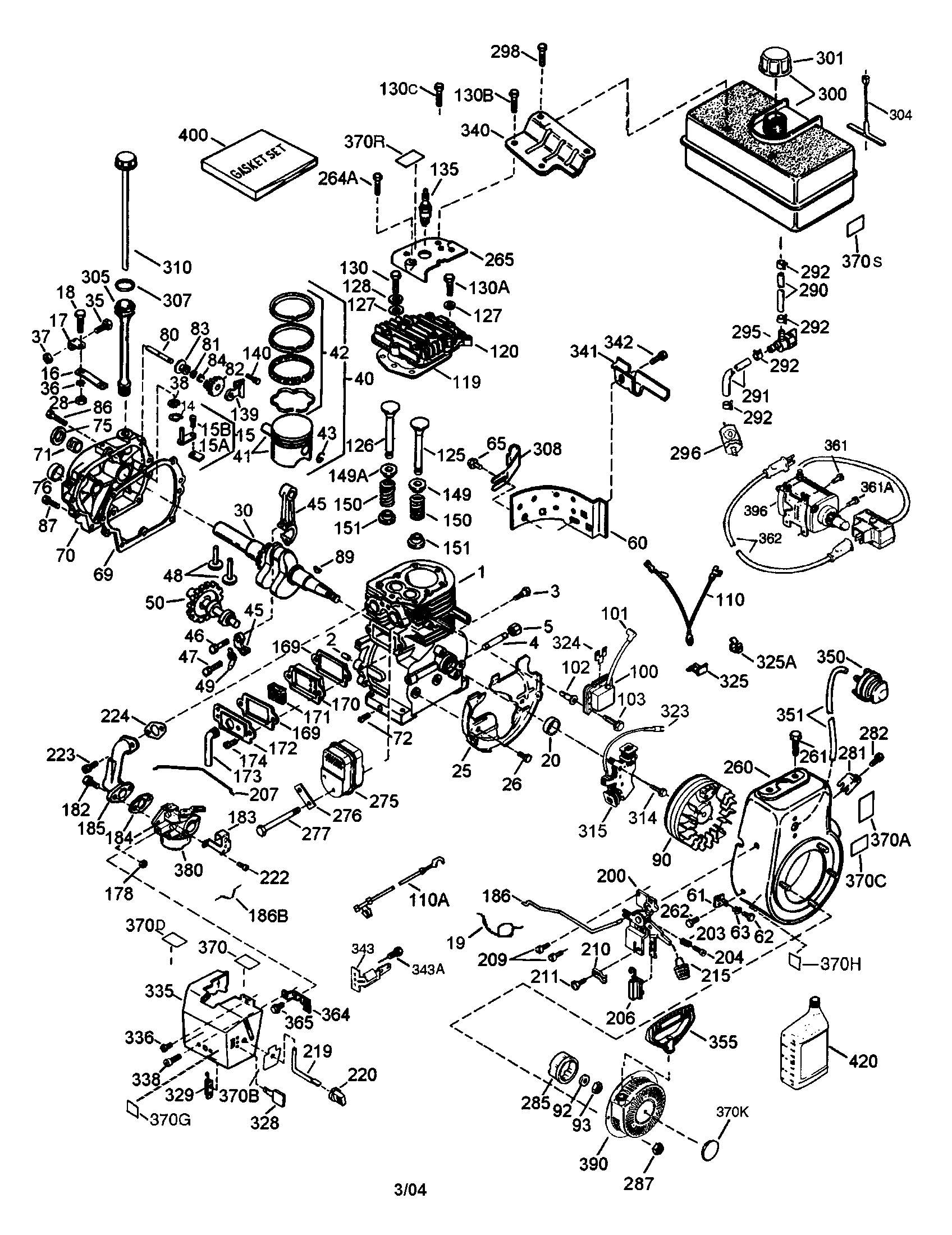 Tecumseh engine parts