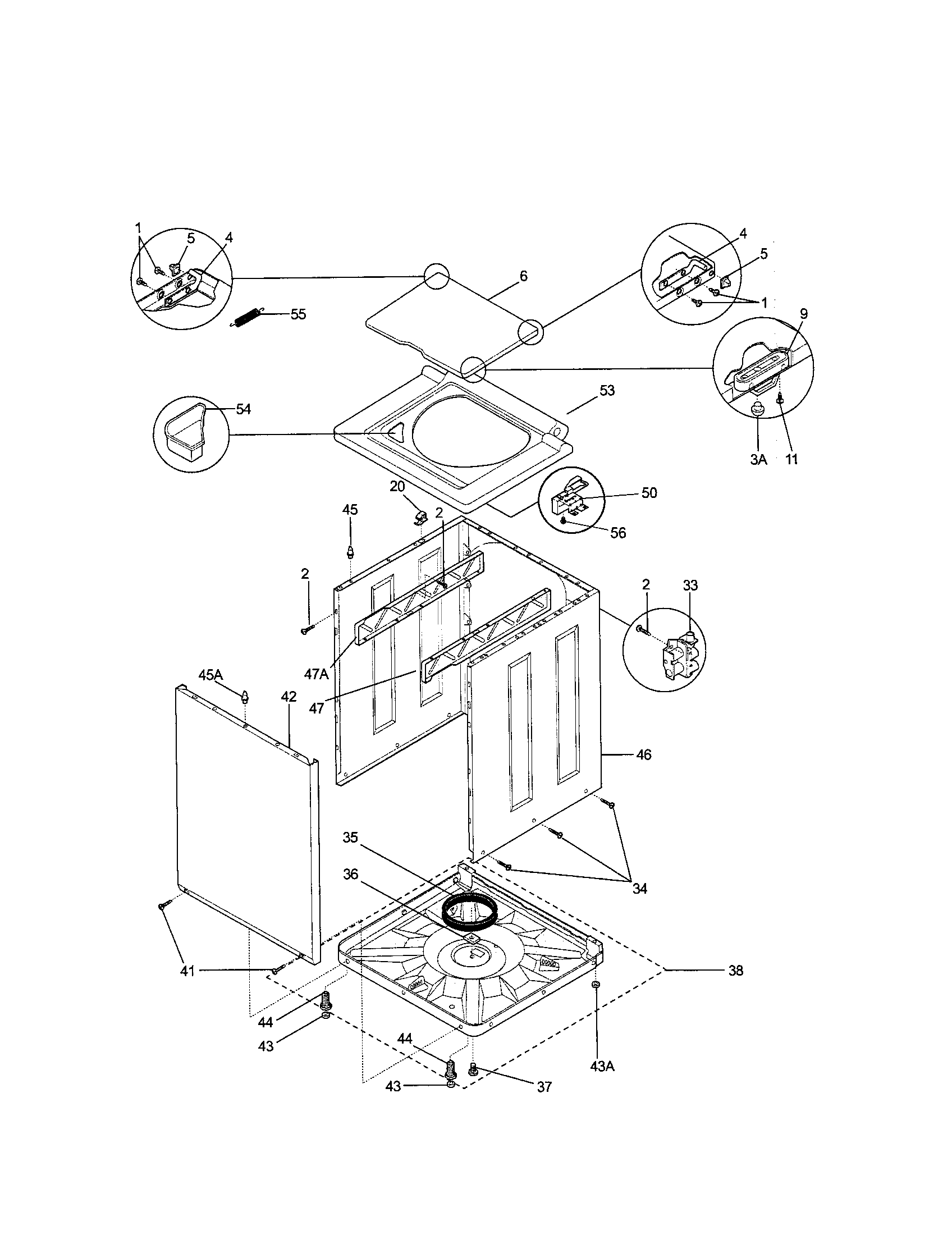 Kenmore model 41794702300 laundry centers/combos genuine parts spin dryer motor wiring 