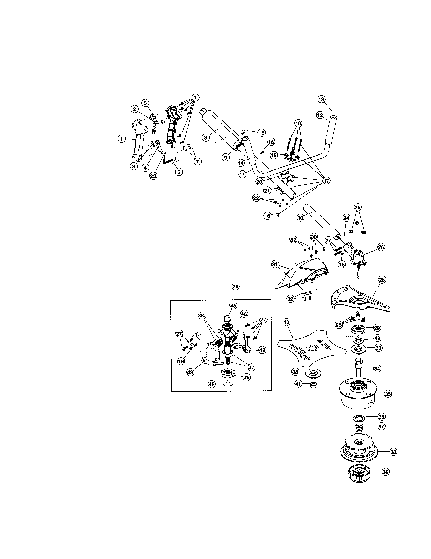 BOLENS TRIMMER Parts | Model BL250 | Sears PartsDirect