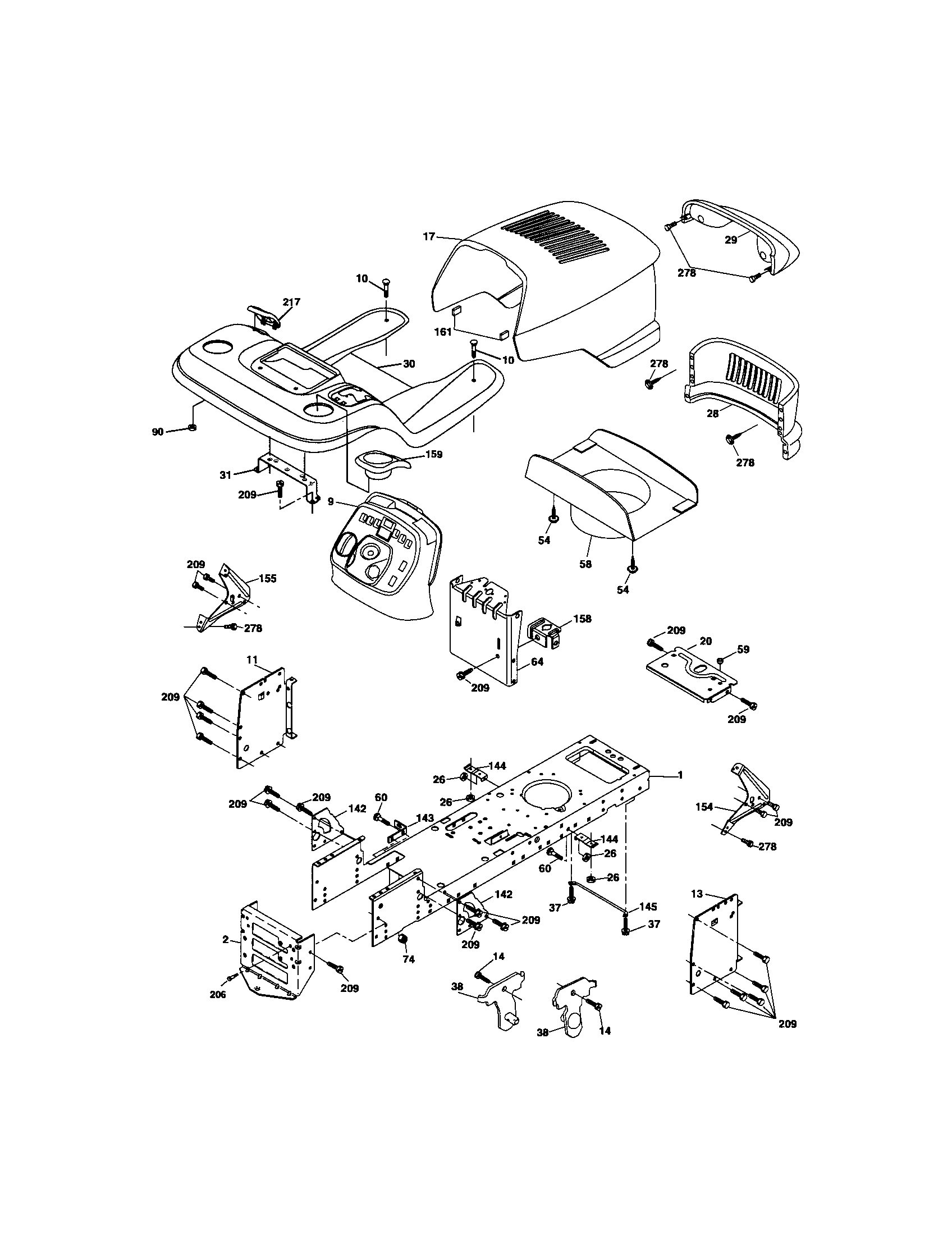 Craftsman model 917275683 lawn, tractor genuine parts