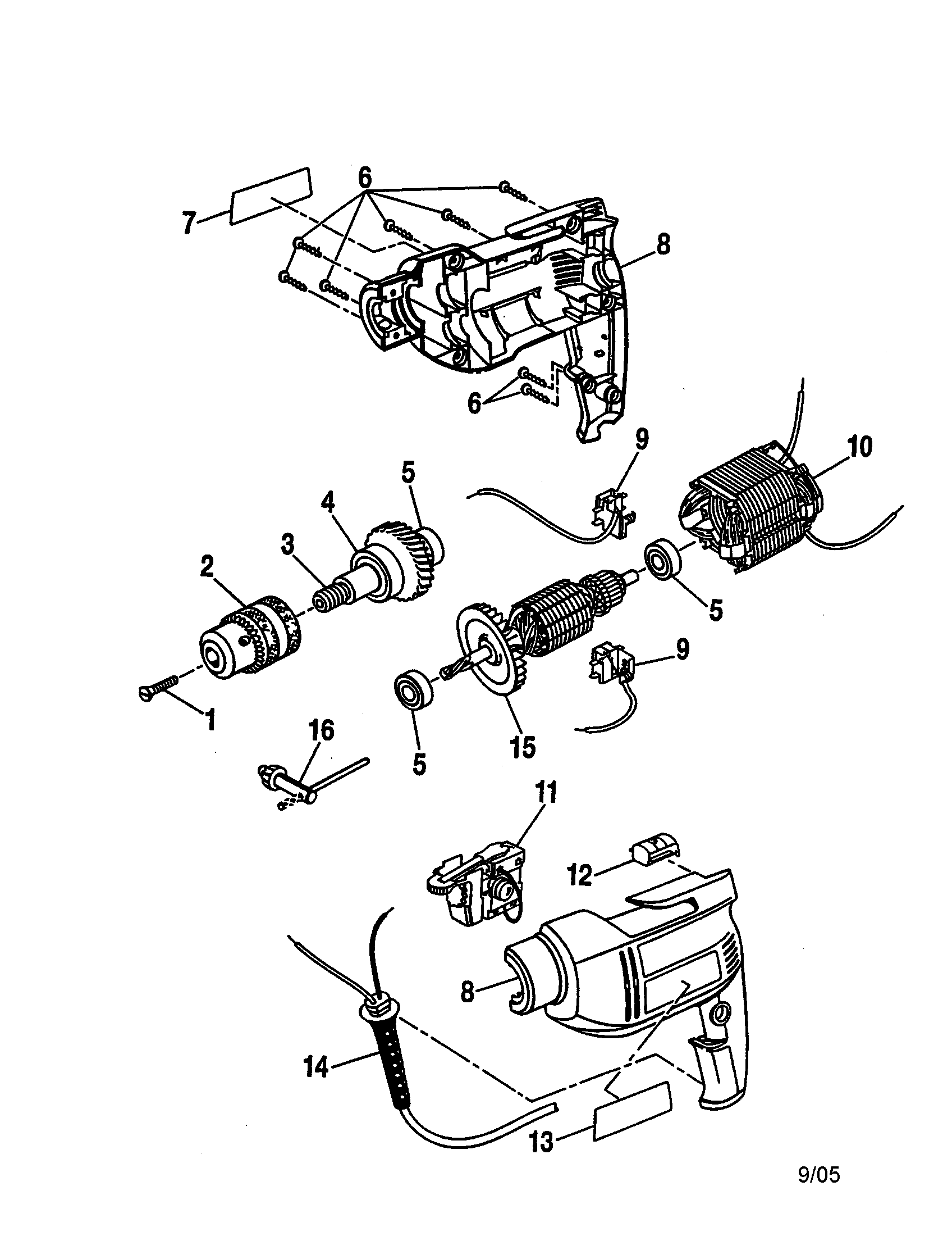 Ryobi 512h схема валов