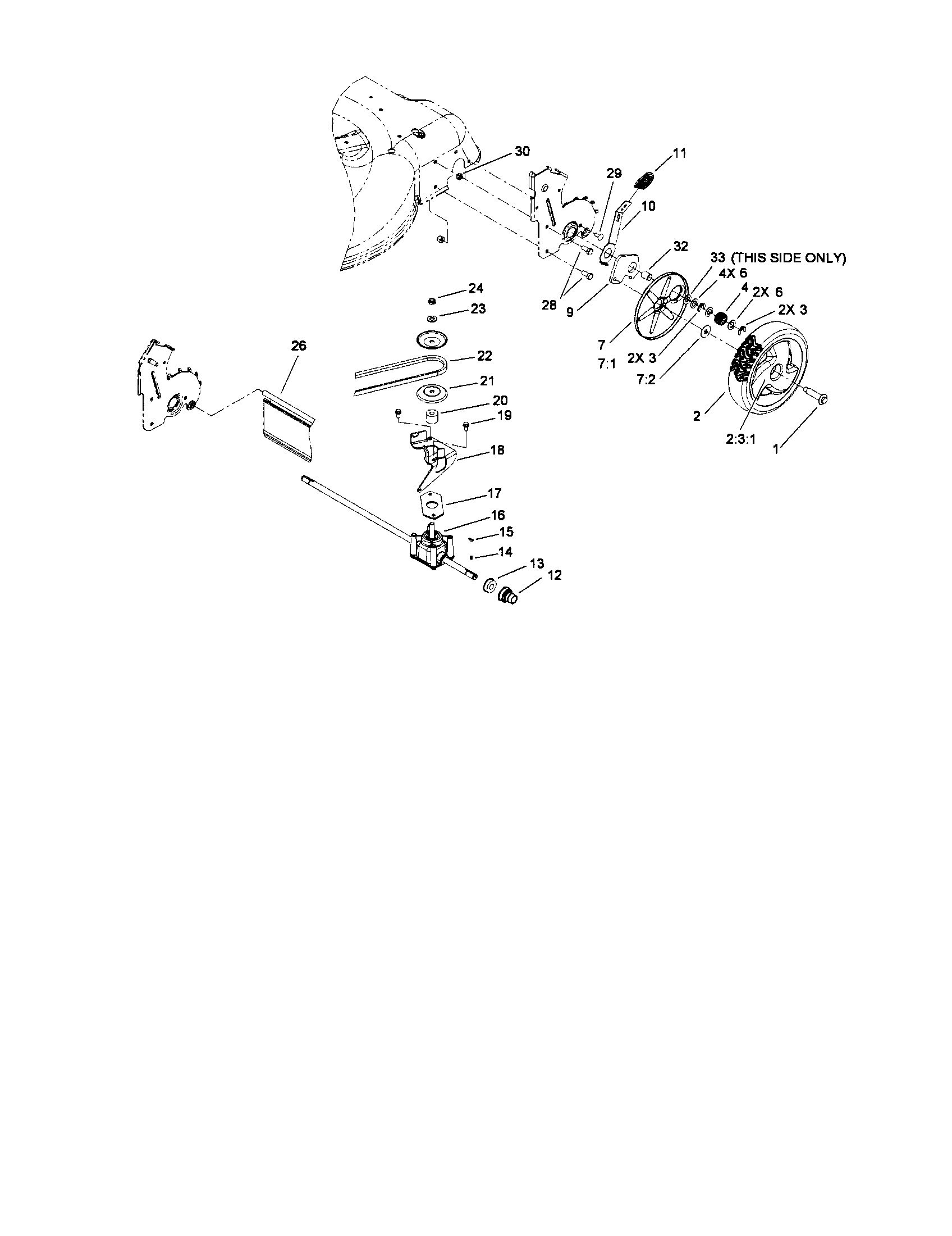 Toro model 20073 walk behind lawnmower, gas genuine parts
