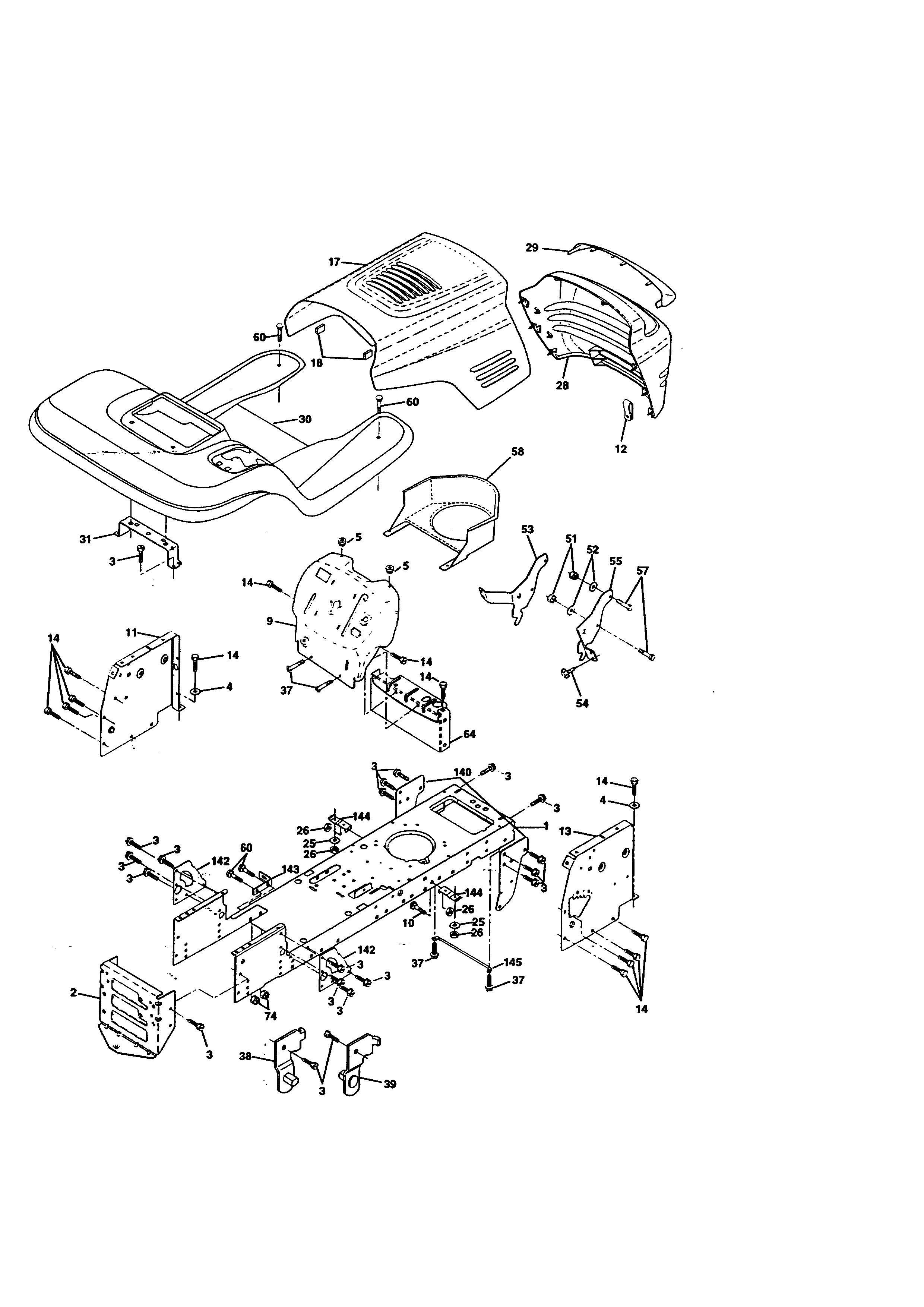 Craftsman model 917271121 lawn, tractor genuine parts
