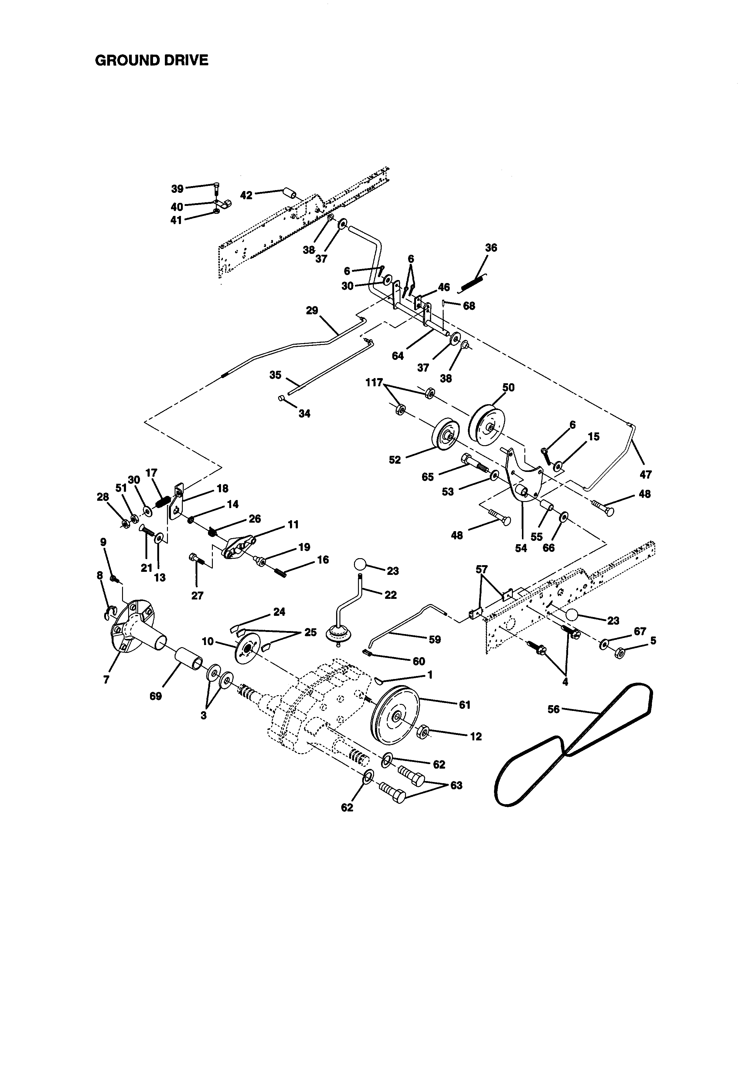 Craftsman model 917273031 lawn, tractor genuine parts