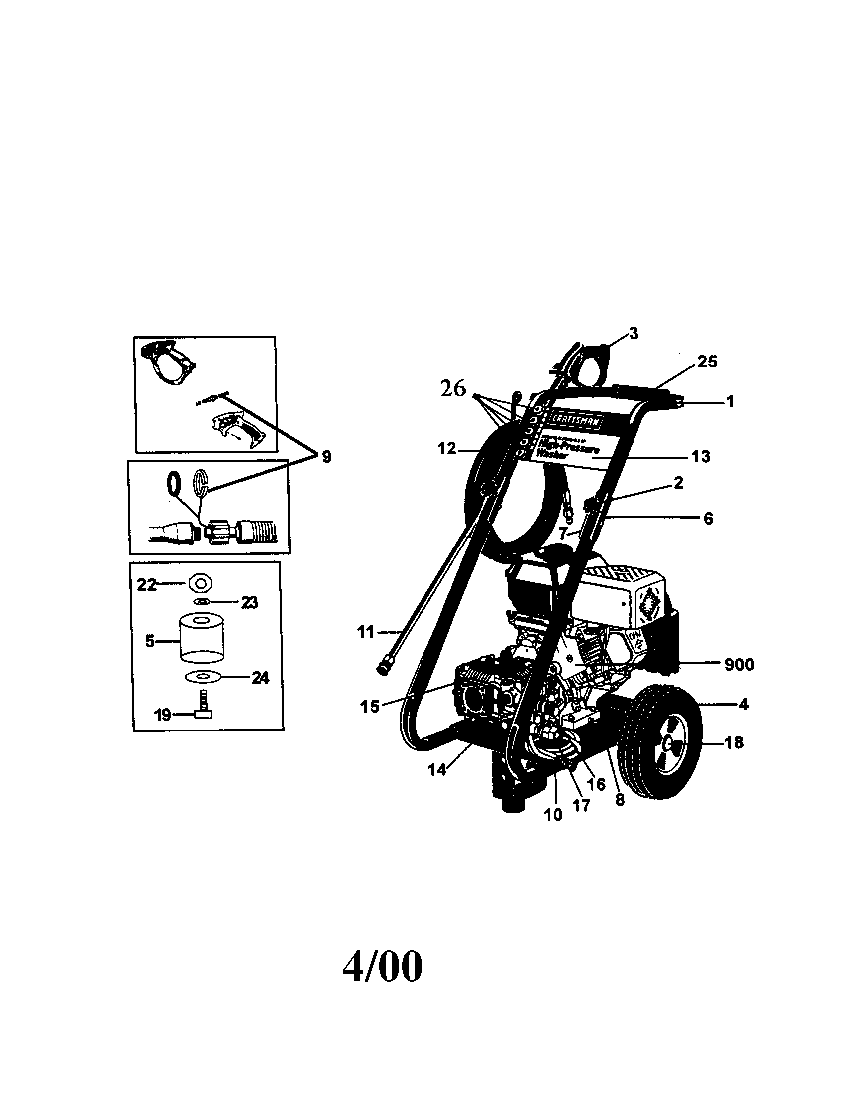 Craftsman Cr950 Pressure Washer Parts