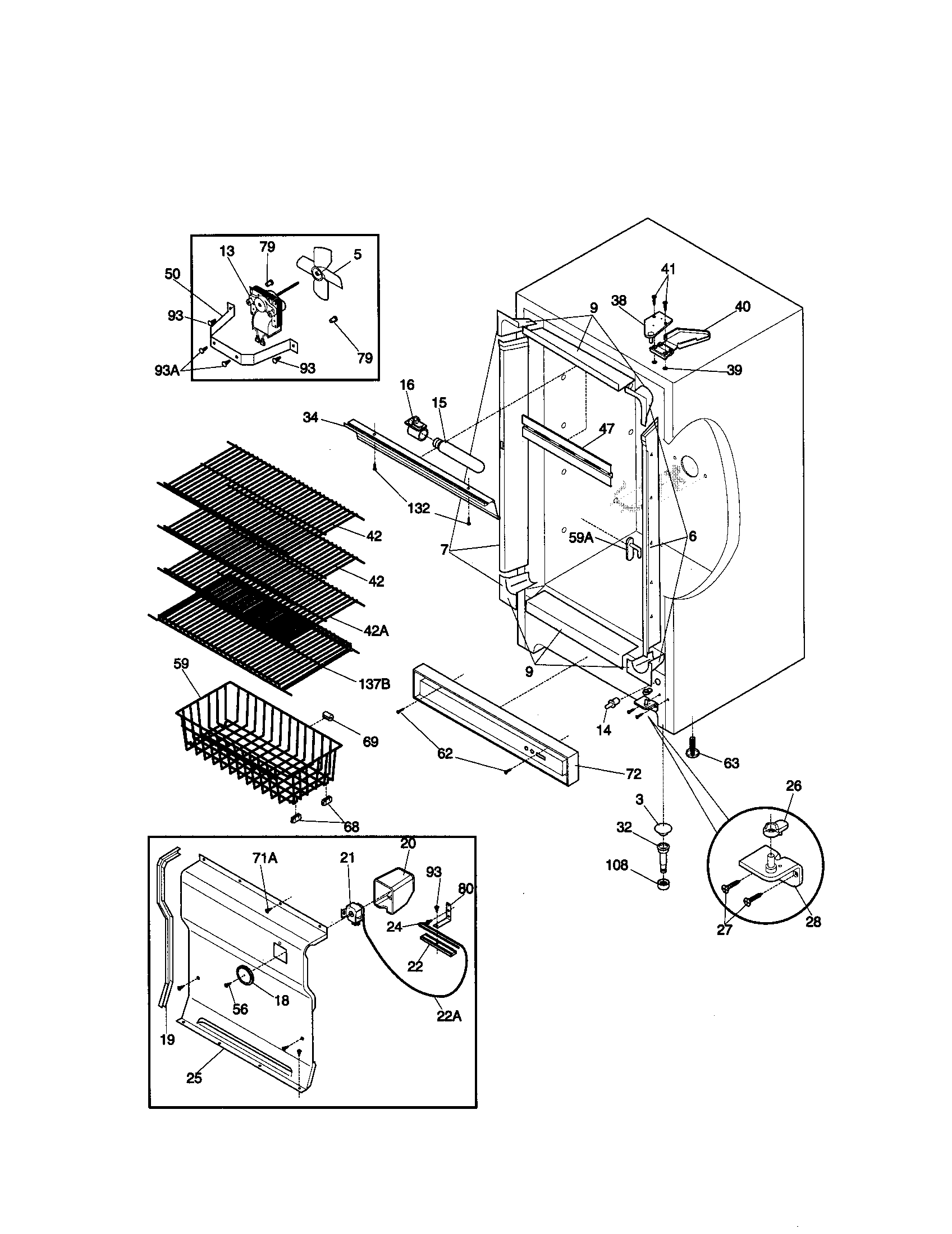 Kenmore Upright Freezer Parts Diagram