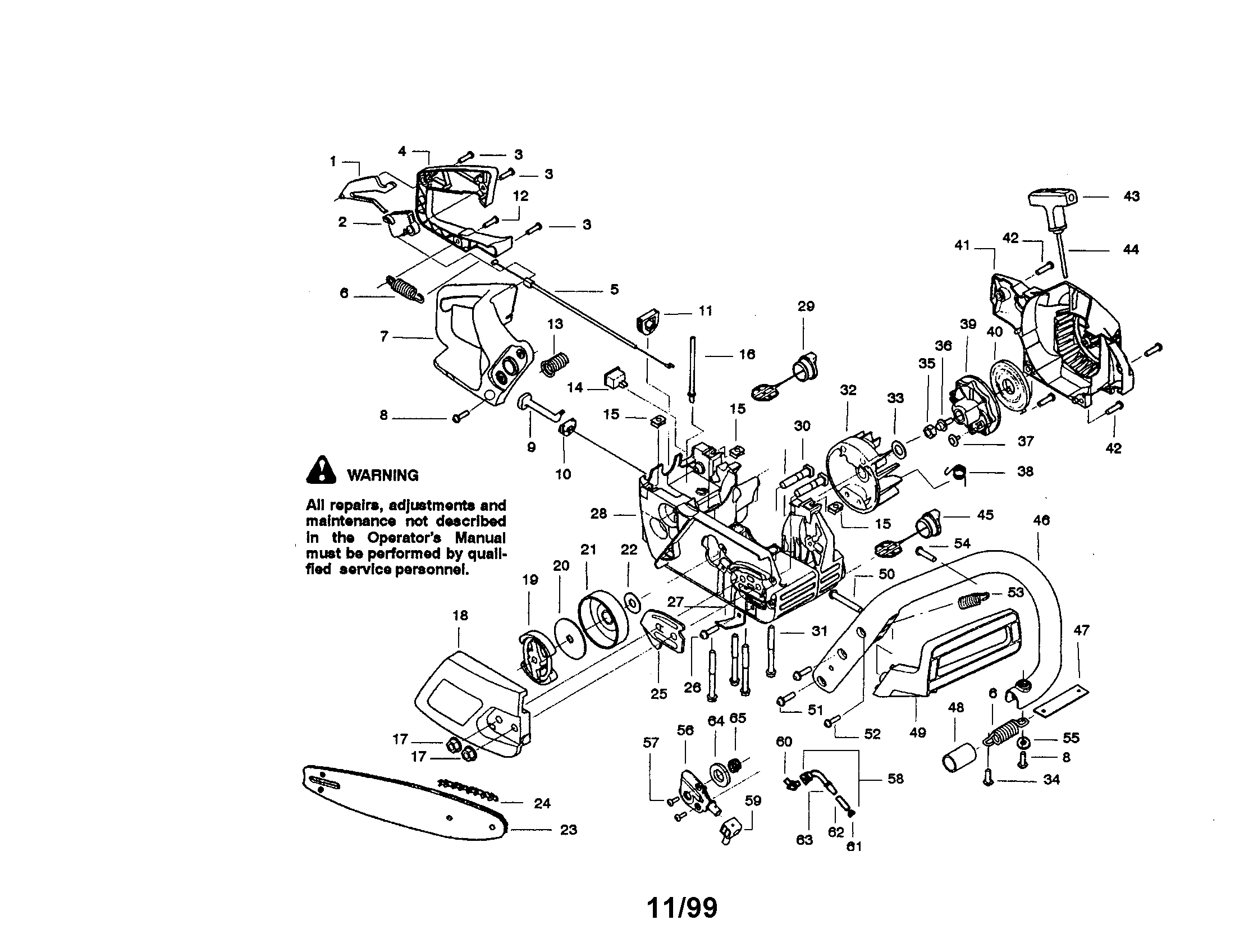 Craftsman 20 Chainsaw Parts Diagram