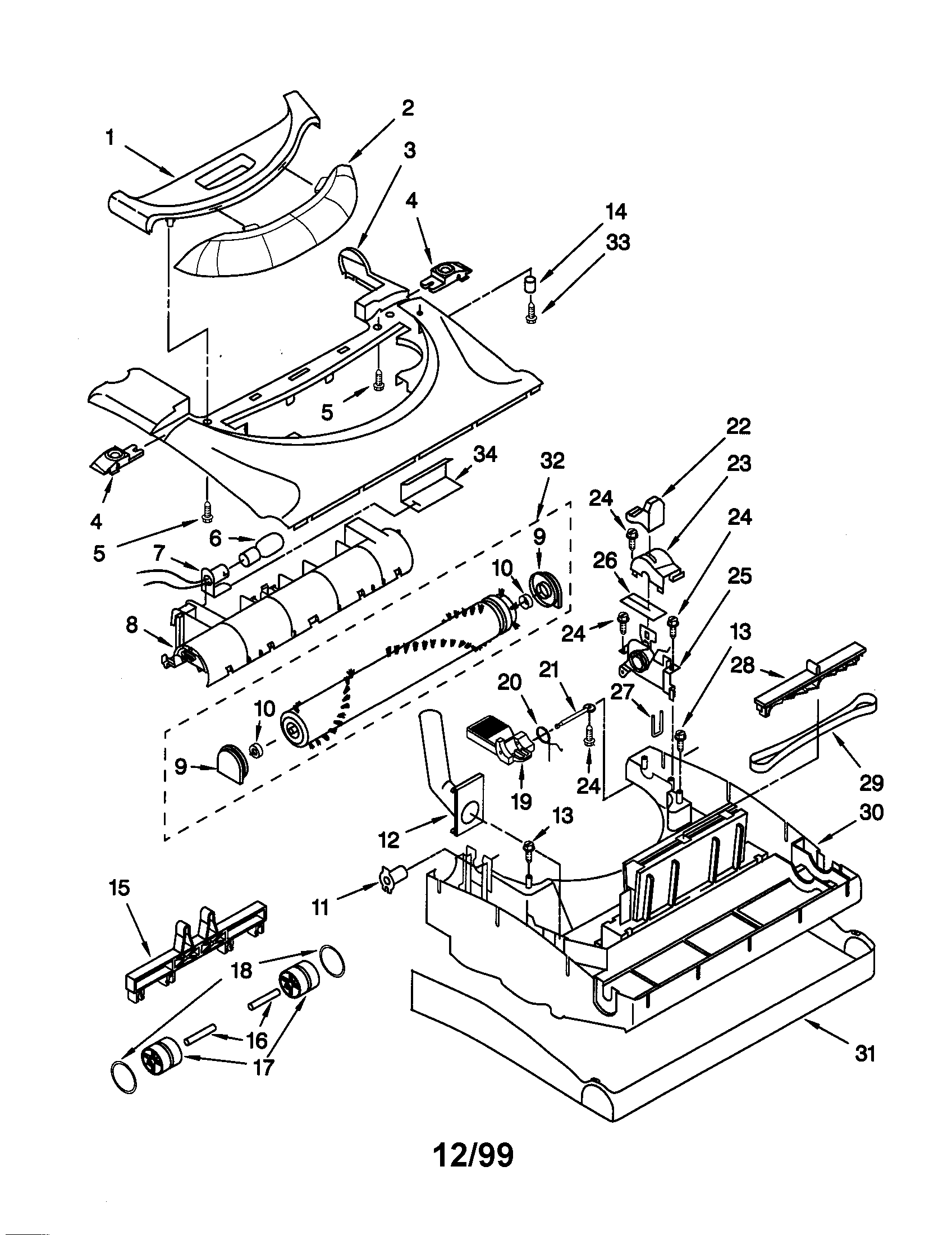 Kenmore model 11639712991 vacuum, upright genuine parts