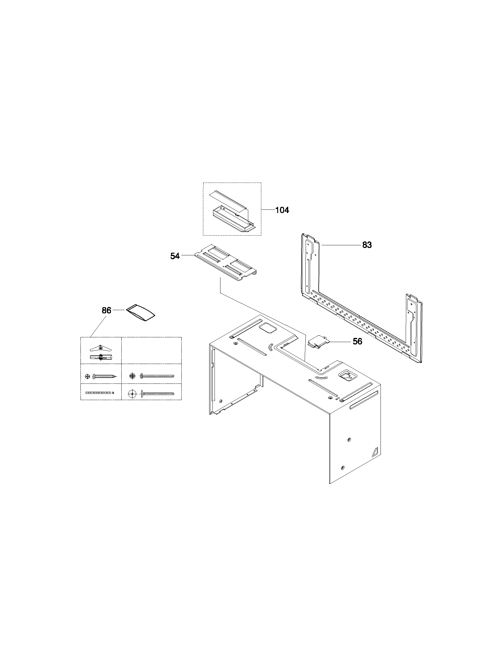 Frigidaire model FMV145KS3 countertop microwave genuine parts