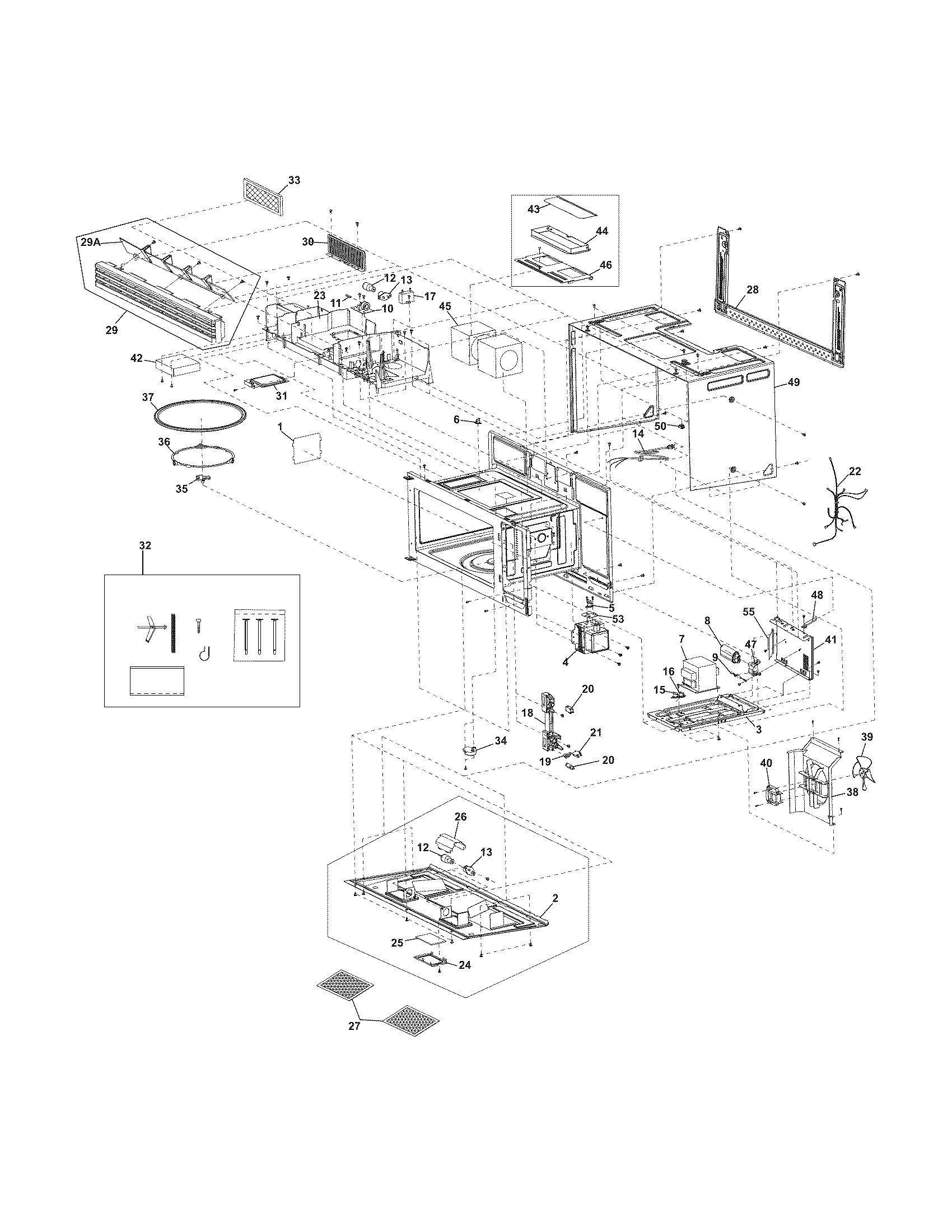 Frigidaire Microwave Wiring Diagram / Parts for Frigidaire TMT117U1B0