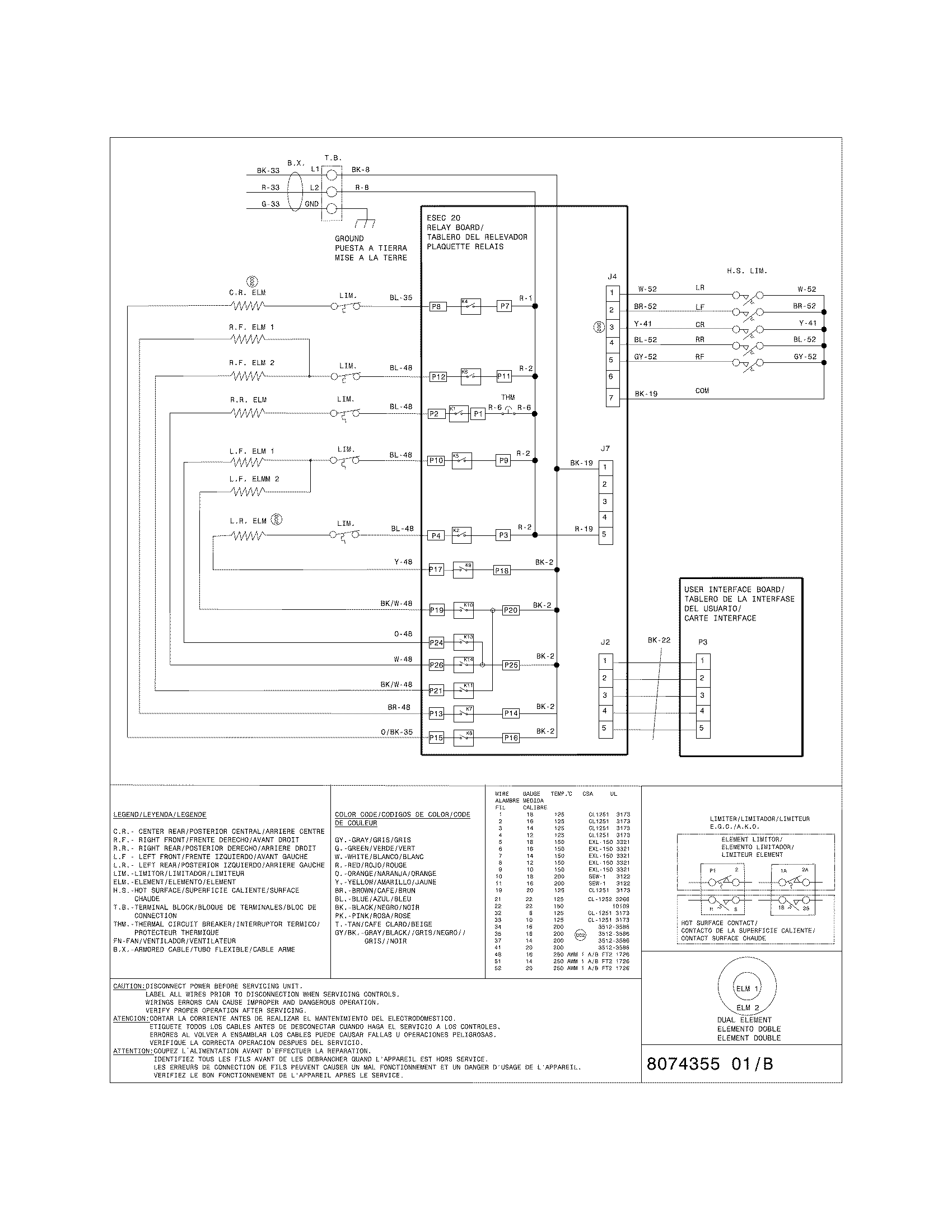Kenmore model 79045409410 counter unit electric genuine parts