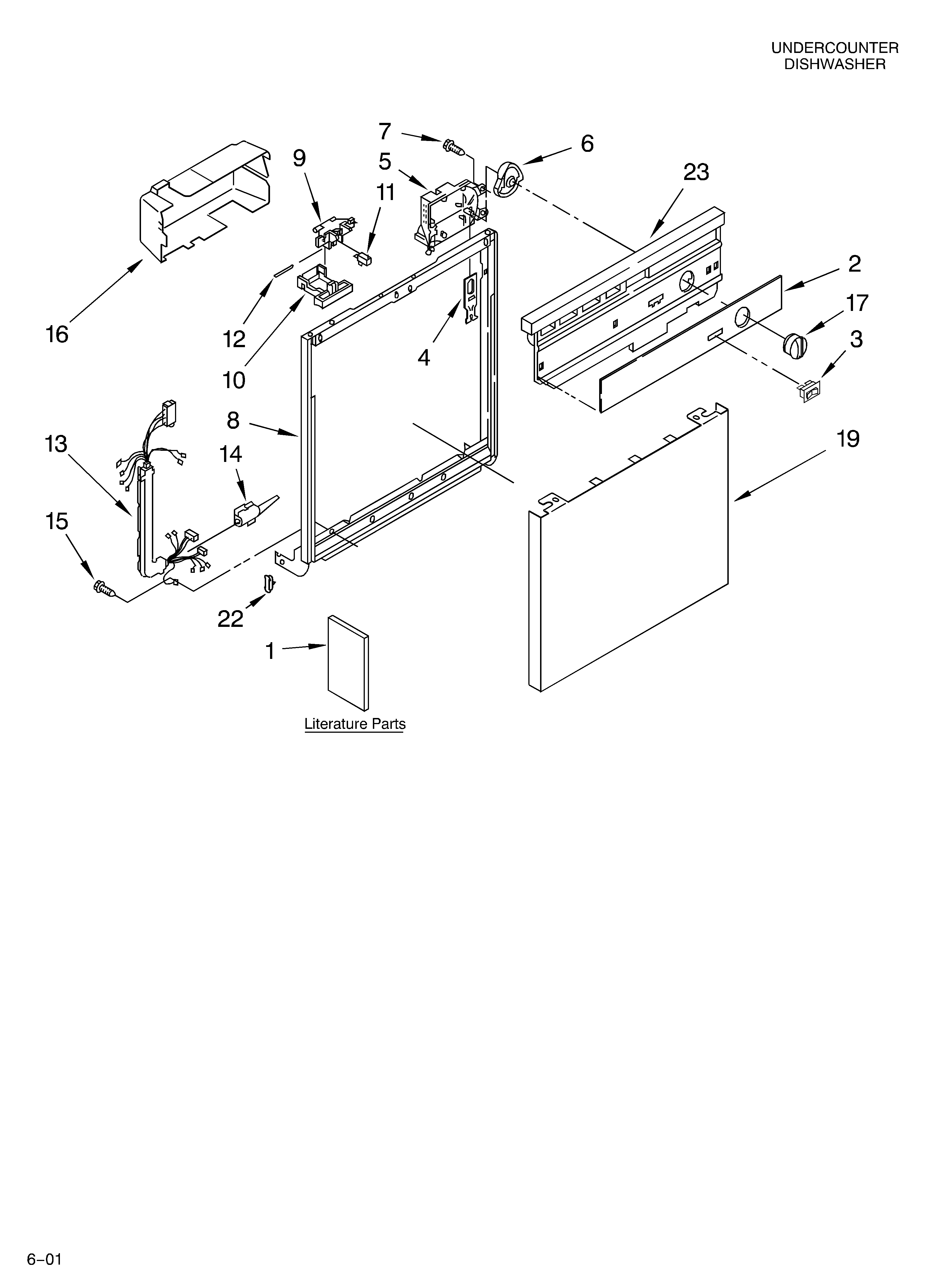 Whirlpool model DU810SWKQ0 dishwasher genuine parts